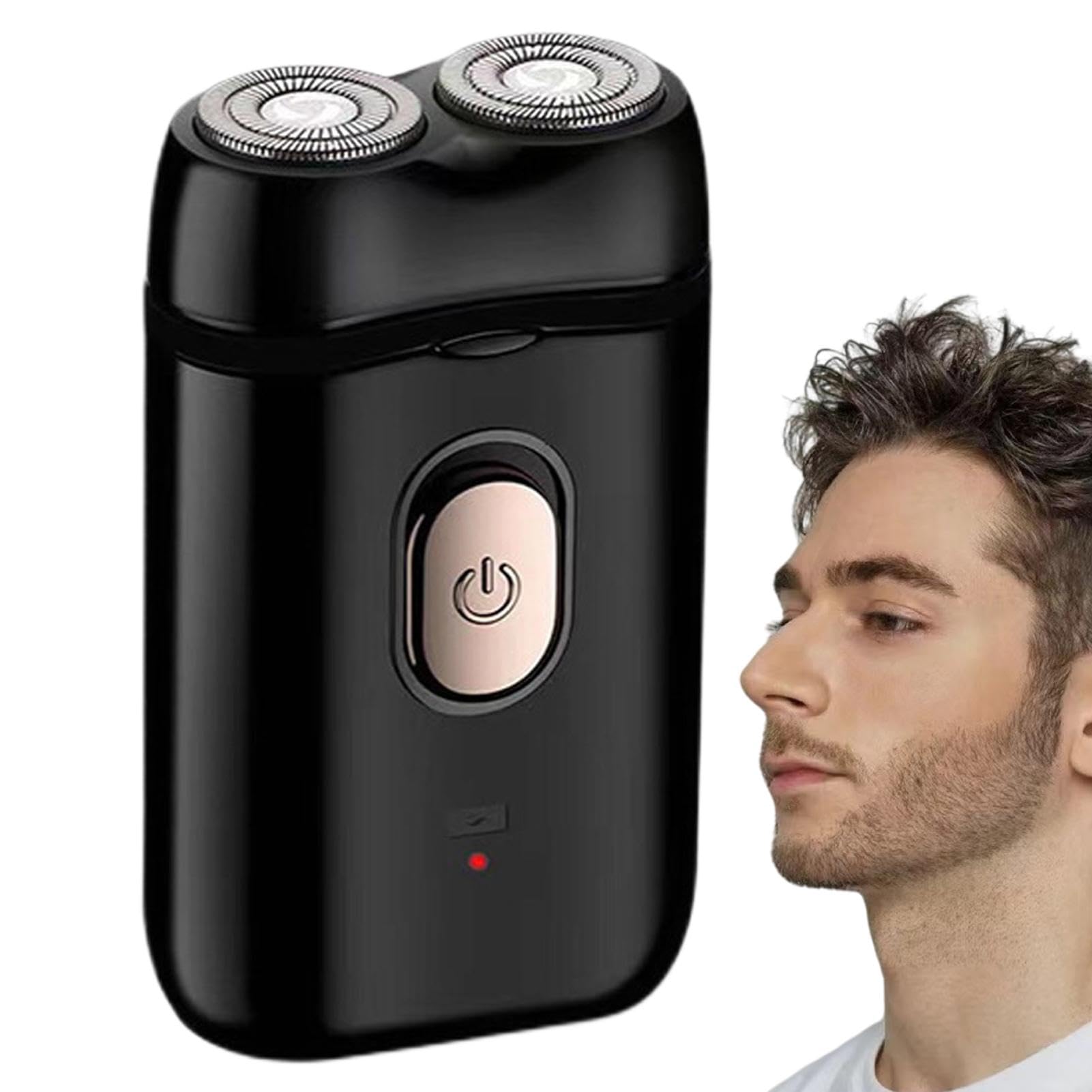 Premium Rechargeable Electric Shaver for Men - Professional Cordless Beard Trimmer with Travel Case - Perfect for Home, Office & Travel Grooming