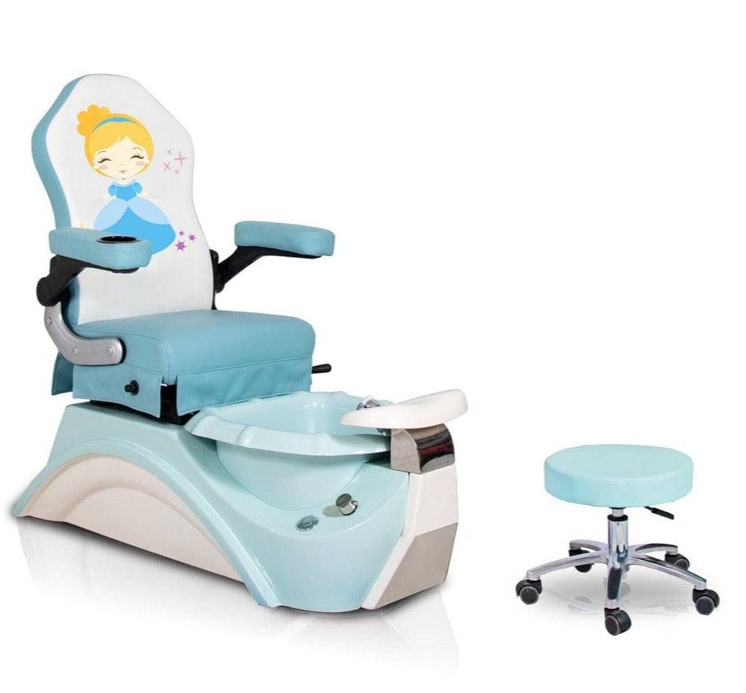Brianna Kids Pedicure Chair - Adjustable Children's Spa Chair for Home Salon, Perfect for DIY Nail Care & Relaxation - Great Gift for Girls Birthday Party & Spa Day Fun