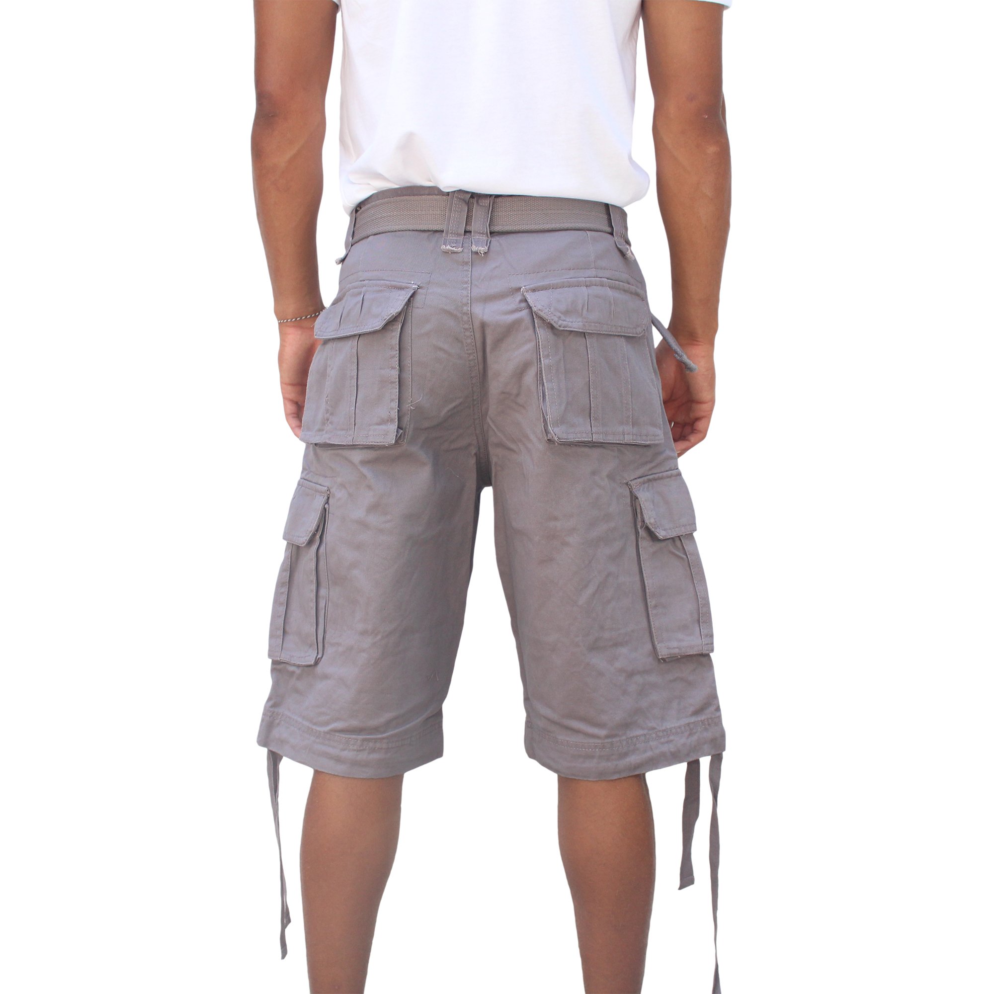 Big and Tall Men's Cargo Shorts with Belt Loops - Up to Size 50 | Comfortable Stretch Fit for Casual Wear, Outdoor Activities & Summer Vacations