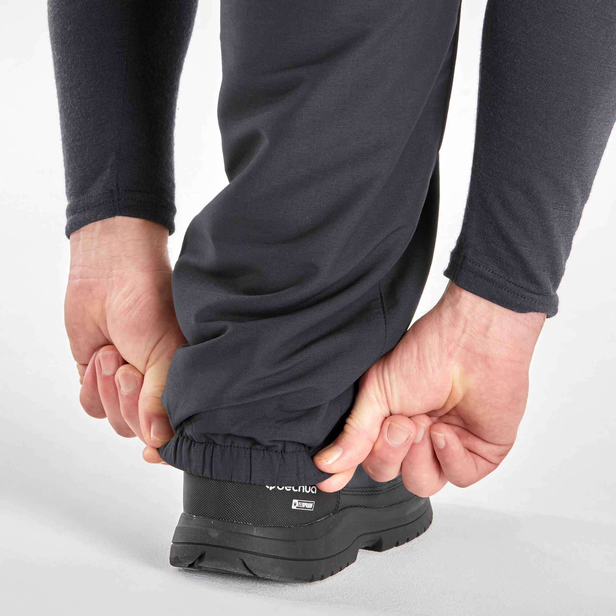 Quechua SH100 Men's Waterproof Hiking Pants - Lightweight, Windproof & Quick-Dry for Outdoor Adventures & Camping