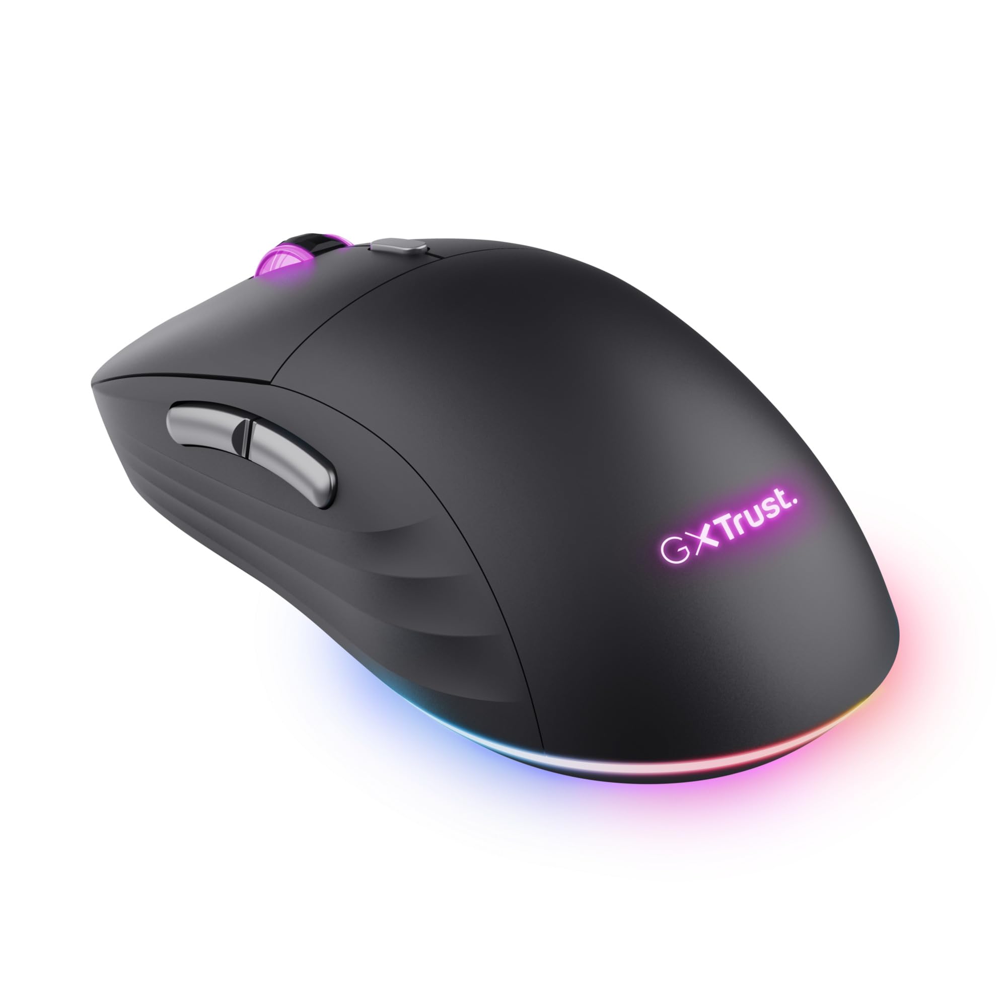 Trust GXT 926 Redex II Wireless Gaming Mouse - 2.4GHz, 65 Hours Battery Life, Kailh Switches, 10000 DPI, 6 Programmable Buttons, Rechargeable for PC/Laptop (Black) - Perfect for FPS, MOBA & MMO Gaming