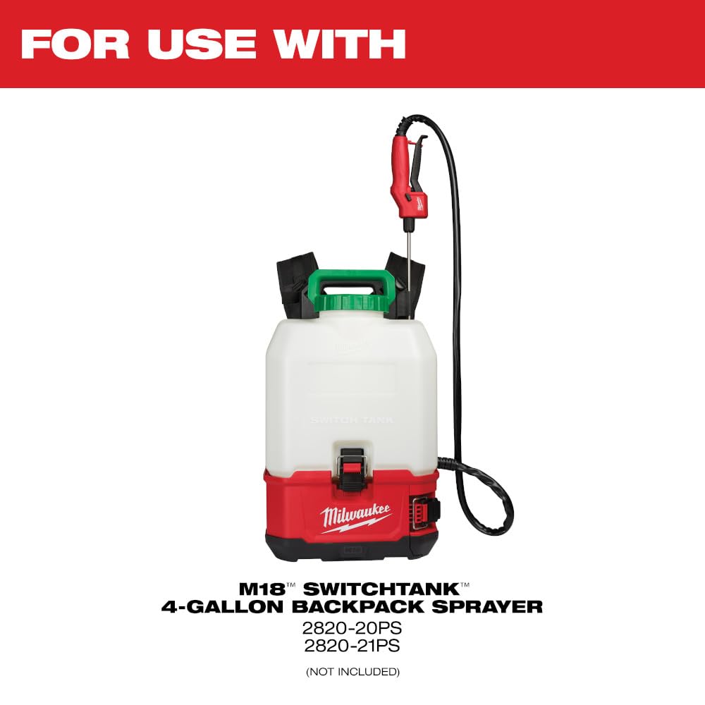 Milwaukee 18-Inch Short Sprayer Wand 49-16-2729 - Heavy Duty Pressure Washer Extension for Tight Spaces & Hard-to-Reach Areas