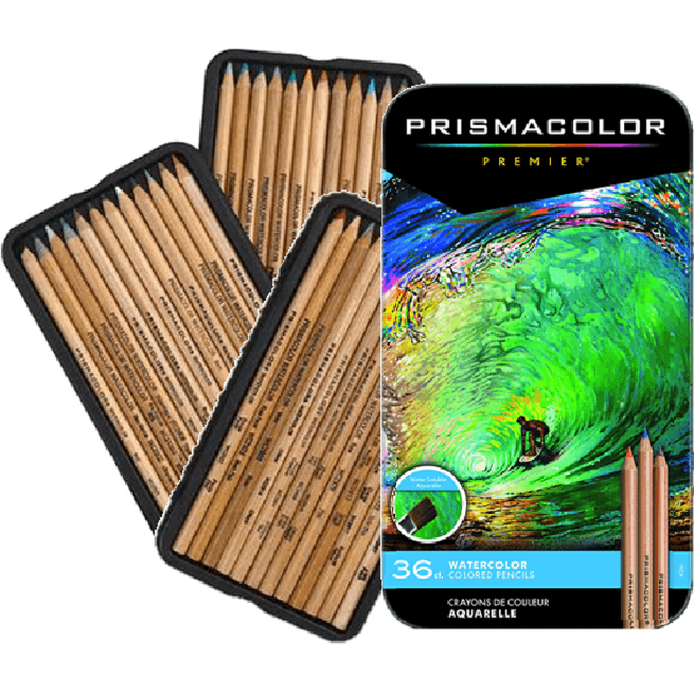 36 Prismacolor Watercolor Pencils Set - Professional Artist Grade Colored Pencils for Drawing, Sketching & Coloring - Perfect for Adult Coloring Books, Art Projects & Watercolor Techniques