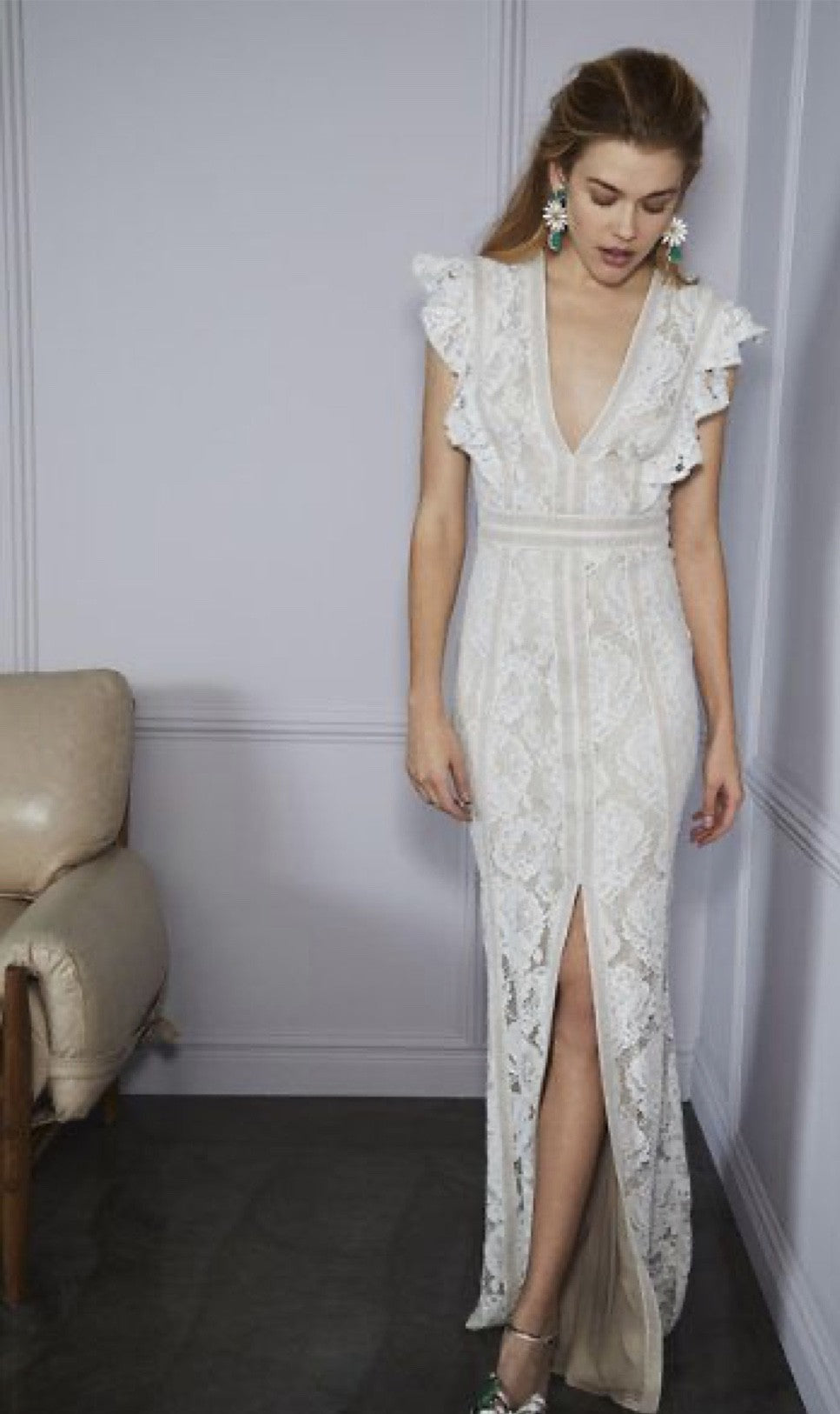 BHLDN Tadashi Shoji Placid Gown - Elegant Formal Evening Dress for Weddings, Prom & Special Occasions
