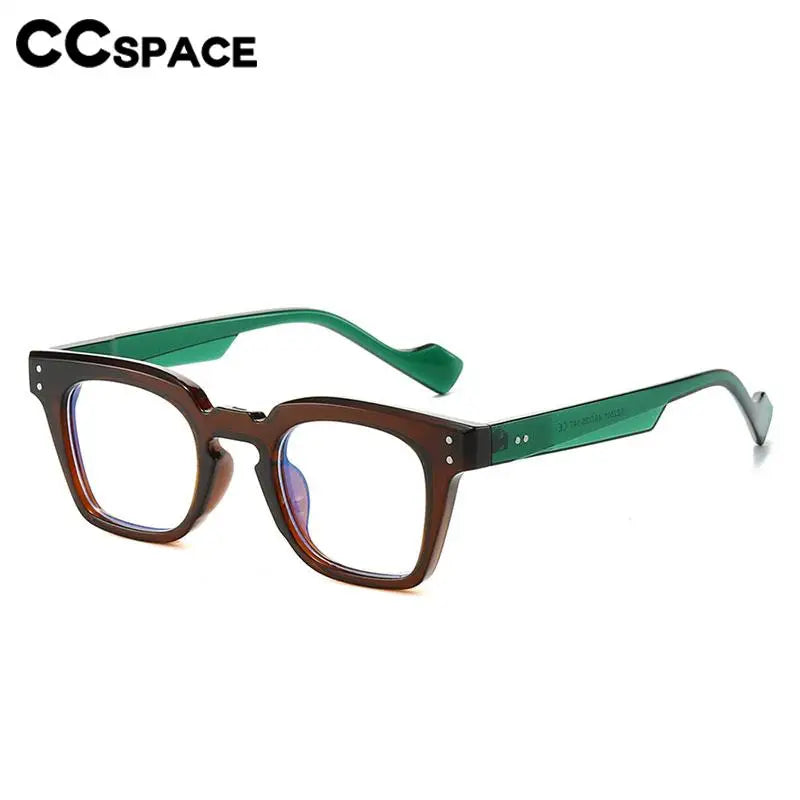 CCspace Women's Full Rim Square Polycarbonate Reading Glasses R57198 - Lightweight & Durable for Reading, Computer Work & Office Use