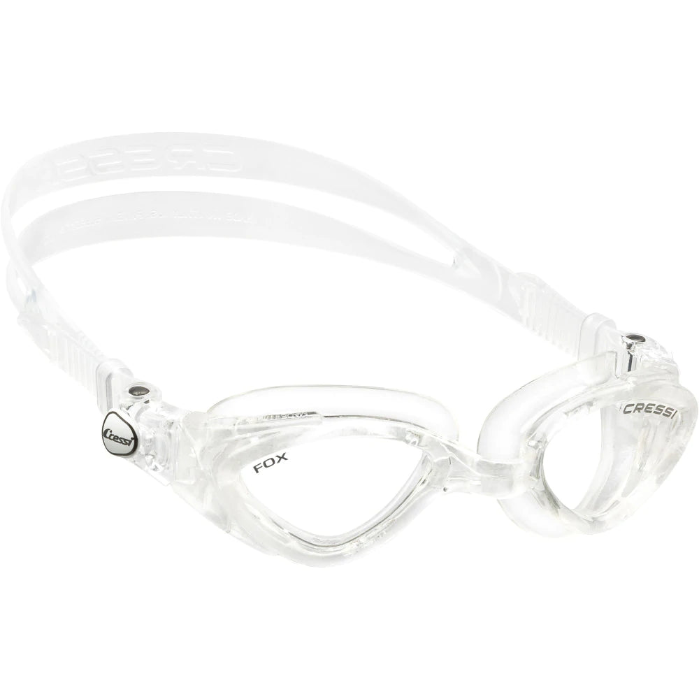 Cressi Fox Clear Snorkeling Mask - Anti-Fog & Wide View Scuba Diving Gear for Men, Women & Kids - Perfect for Ocean, Pool & Beach Adventures
