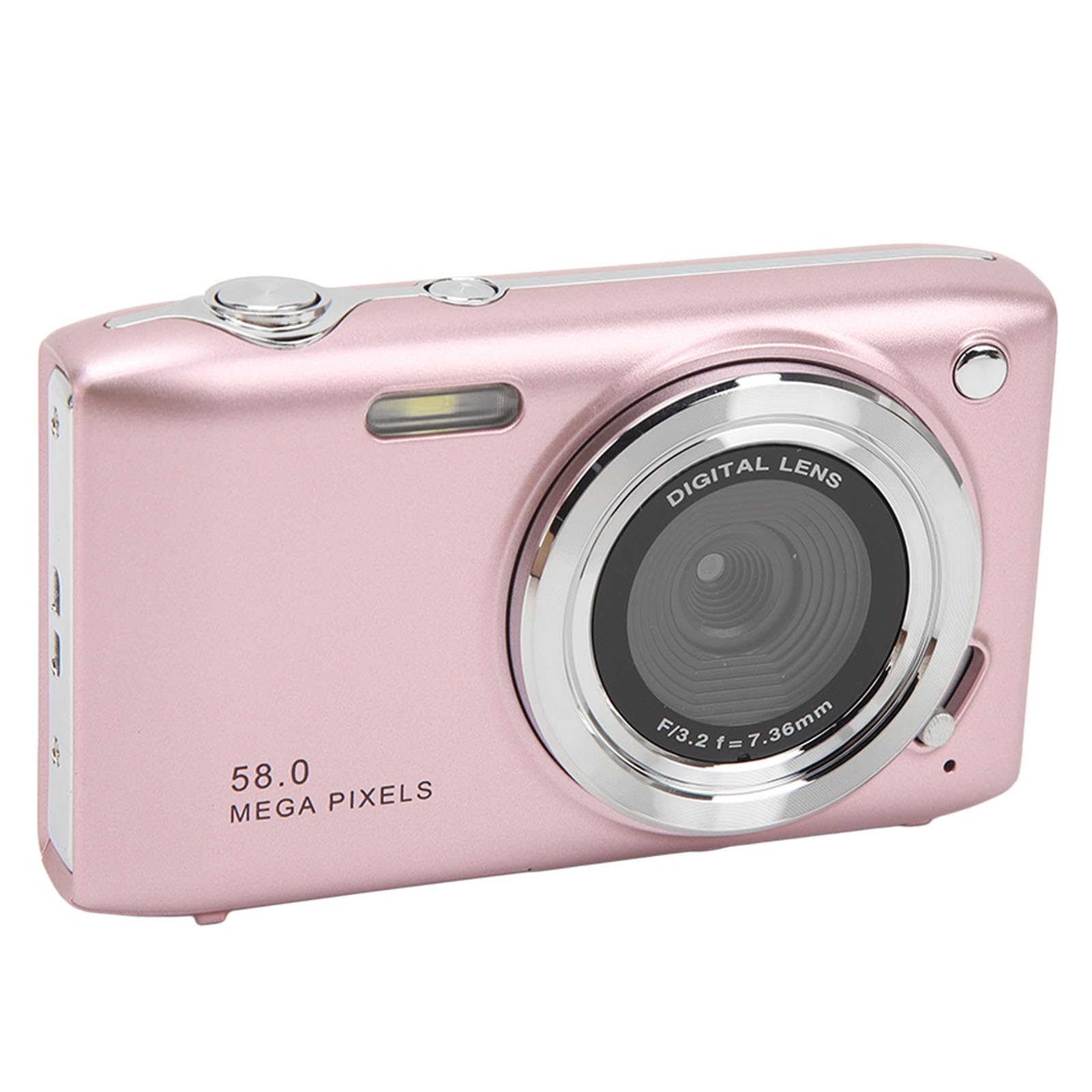 16X Zoom 58MP 4K Digital Camera with Multi-Function for Travel, Vlogging & Photography - Pink (Ideal for Outdoor Adventures, Family Trips & Content Creation)