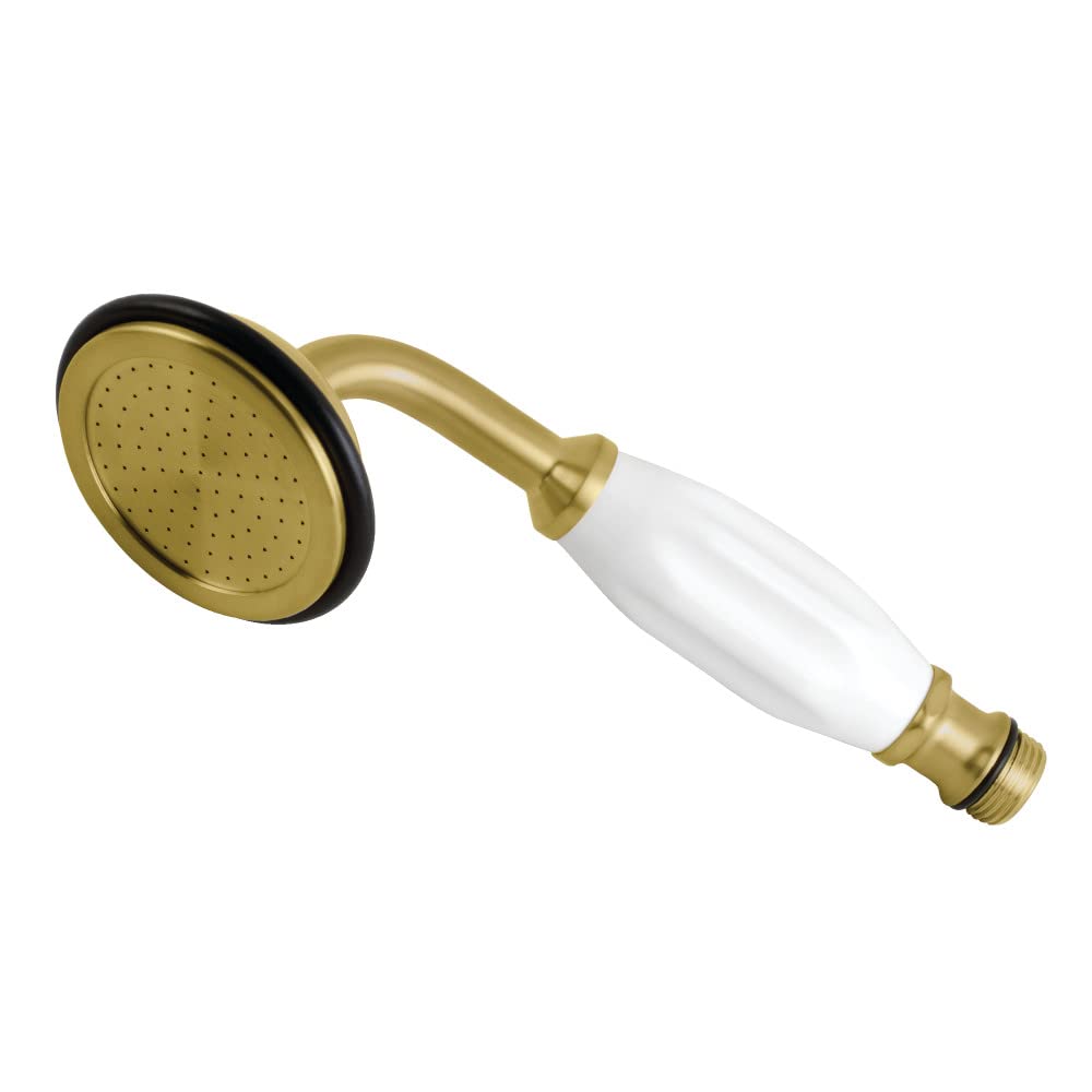 Vintage Brushed Brass Hand Shower Head - Kingston Brass ABT1020-7 - Perfect for Bathroom Renovation & Spa-Like Shower Experience