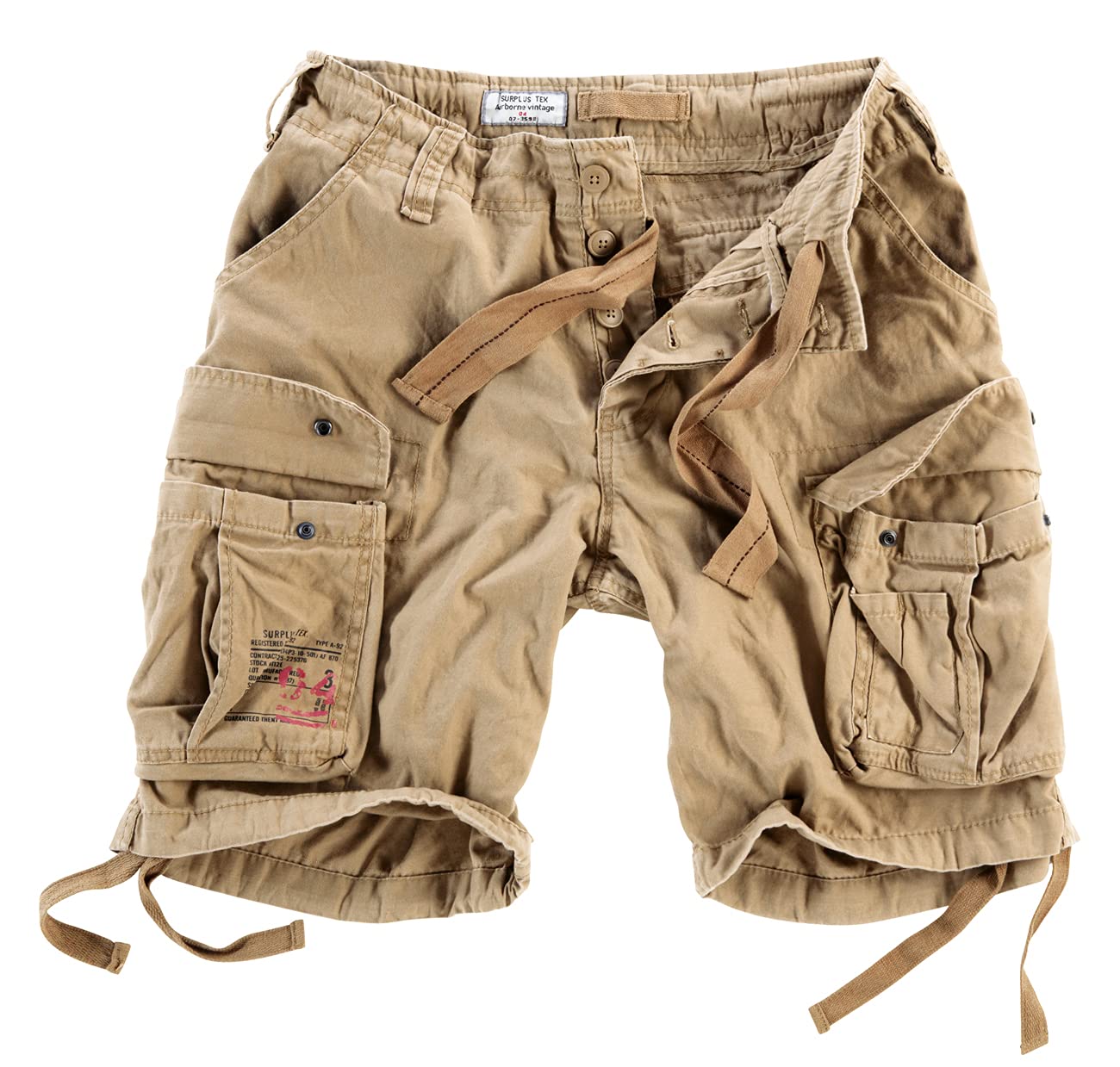 Men's Vintage Airborne Cargo Shorts - Comfortable & Durable for Outdoor Activities, Hiking, and Casual Wear