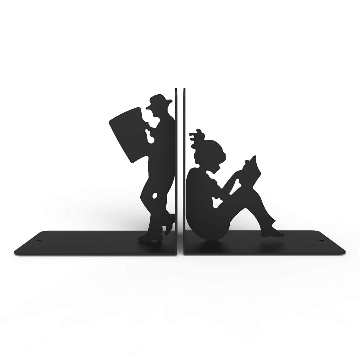 Decorative Bookends & Book Holder Stand - 18x12x18cm Office Organizer for Bookshelf, Desk & Reading Accessories - Perfect for Home, Office & Library Use