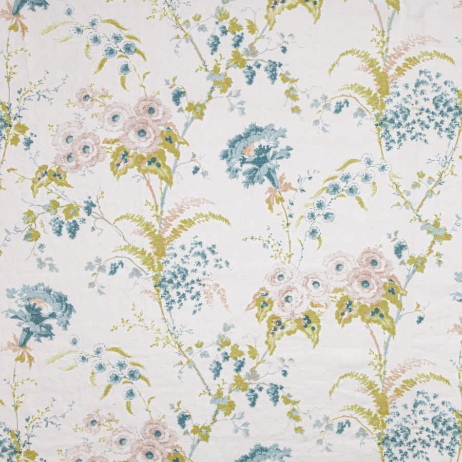 Premium Dianthus Linen Fabric in Duck Egg Blue - Soft & Breathable Material for Home Decor, DIY Crafts, and Fashion Sewing Projects
