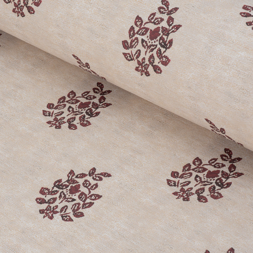 Somborne Wreath Wallpaper Merlot Red - Self-Adhesive Peel and Stick Wallpaper for Home Decor, Bedroom, Living Room, Office - Easy to Install & Removable