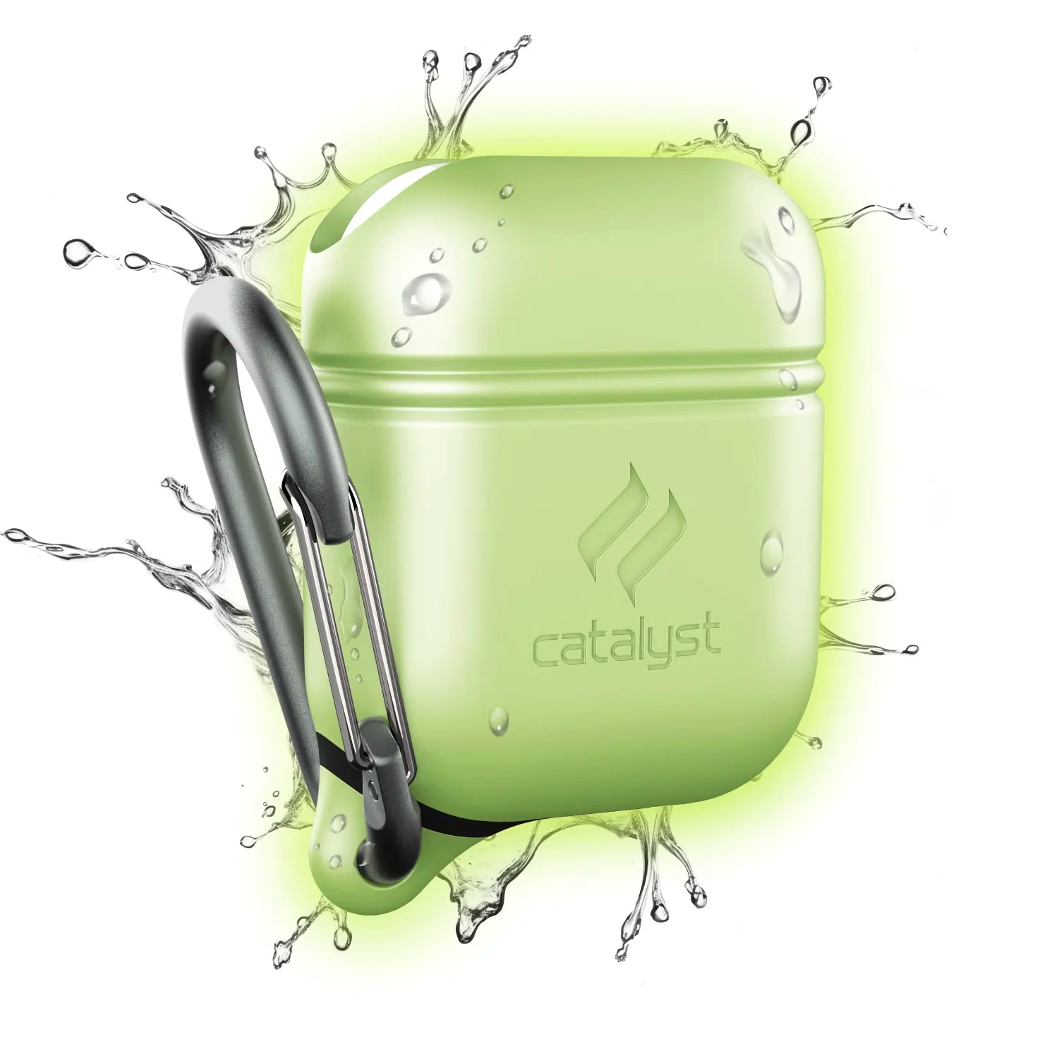 Waterproof Protective Case with Carabiner for AirPods 1st & 2nd Generation - Durable Cover for Gym, Running, Hiking & Outdoor Activities