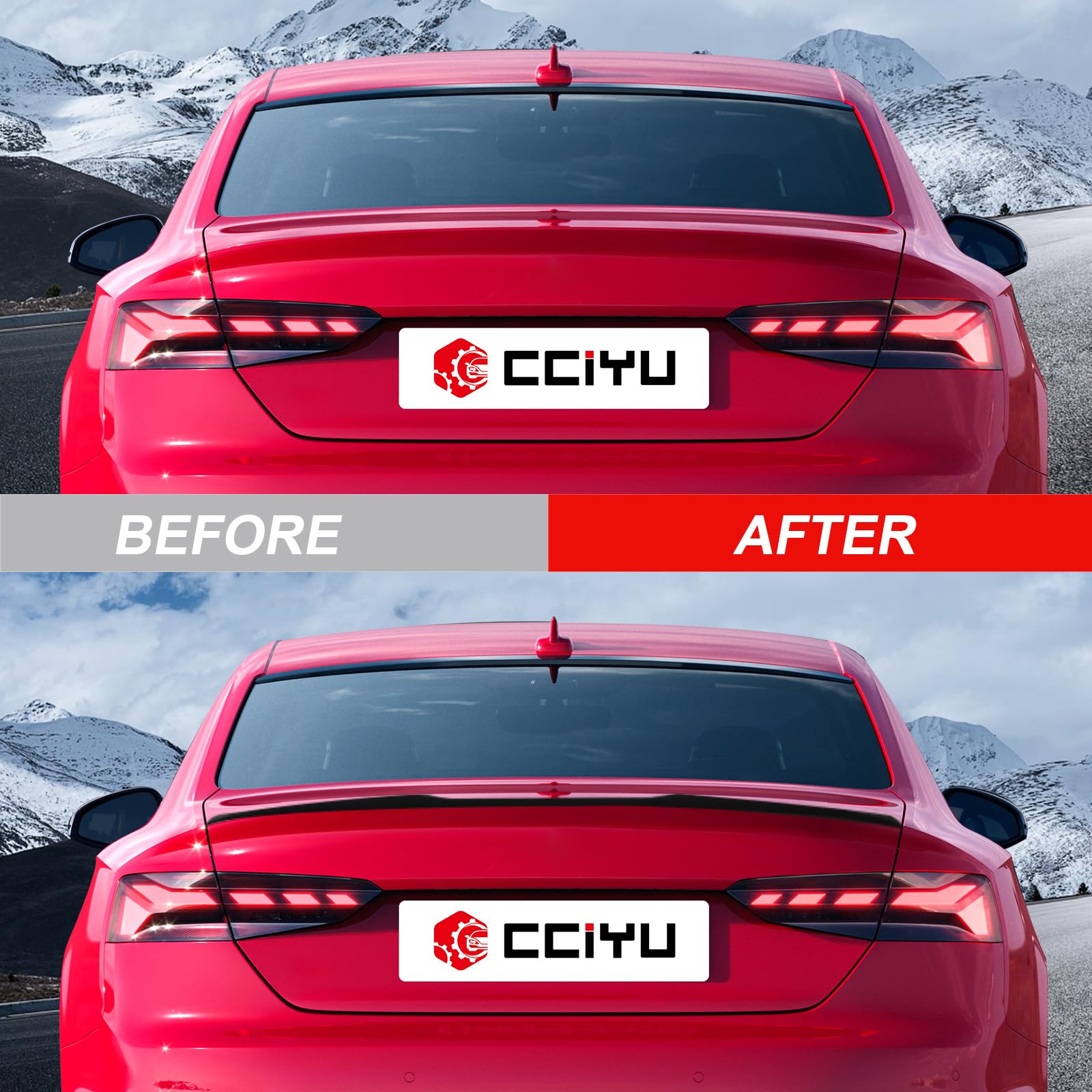 Glossy Black Carbon Fiber Rear Spoiler Wing for 2017-2020 Audi A5 S5 Coupe | Stylish Trunk Spoiler Accessory | Enhances Aerodynamics & Sporty Look for Street Racing & Car Shows