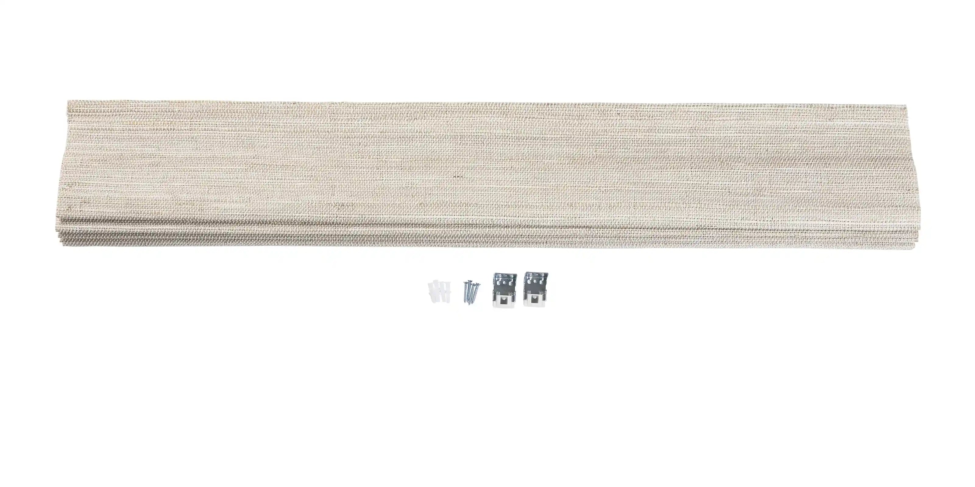 Natural Ramie Cordless Top Down Bottom Up Woven Wood Shade - White Wall Window Treatment for Living Room & Bedroom Privacy