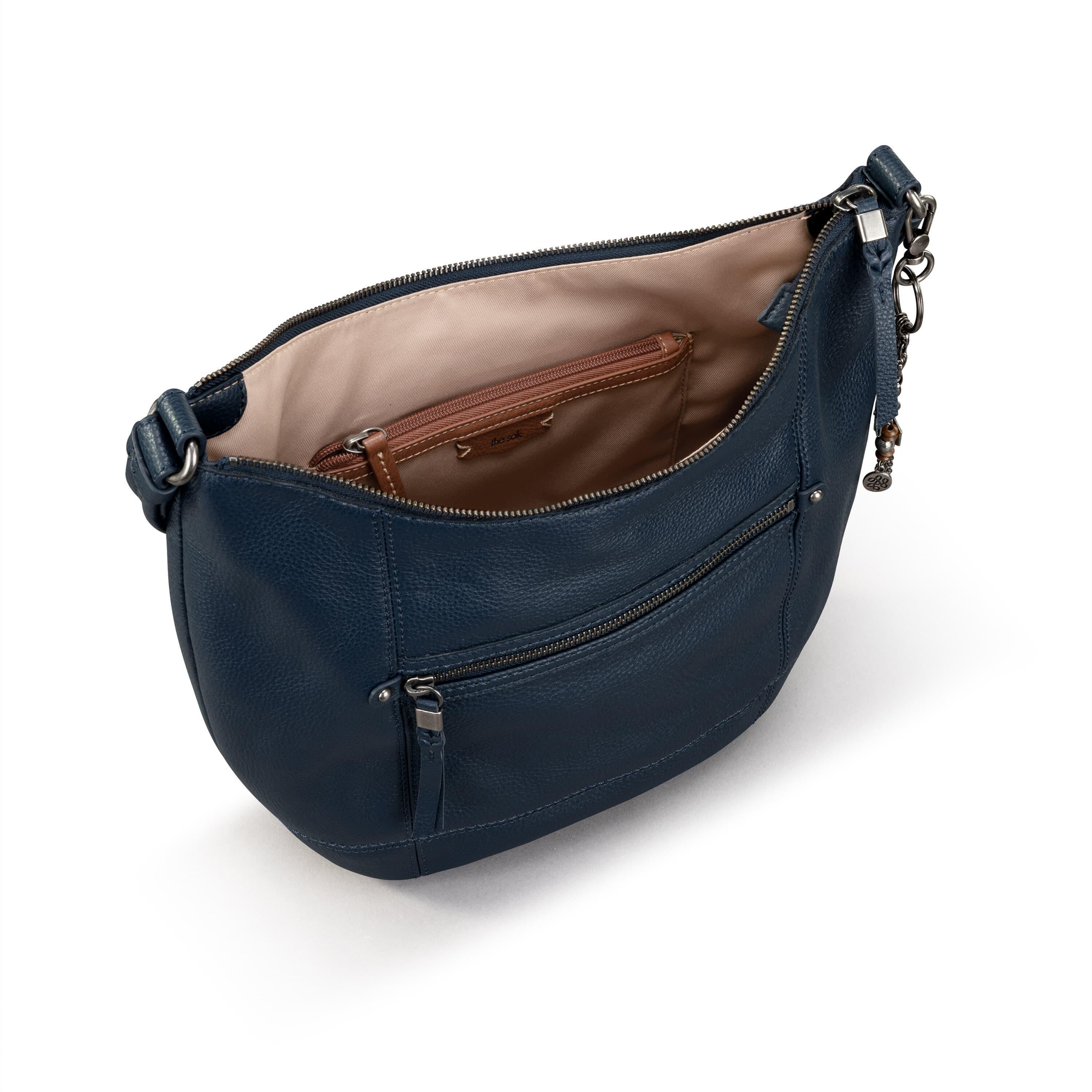 Premium Sequoia Hobo Leather Handbag in Indigo Blue - Stylish & Durable for Work, Travel & Everyday Use