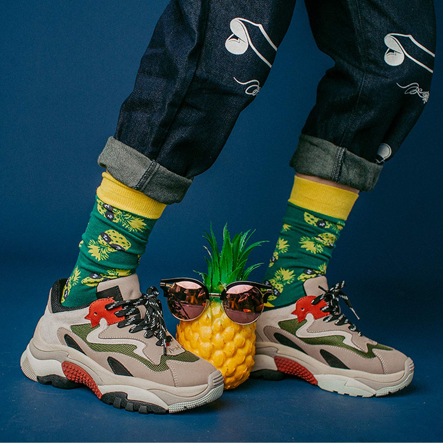 HSell Men's Funny Pattern Dress Socks - Crazy Design Cotton Novelty Socks for Men | Perfect Gift for Birthday, Christmas & Office Wear