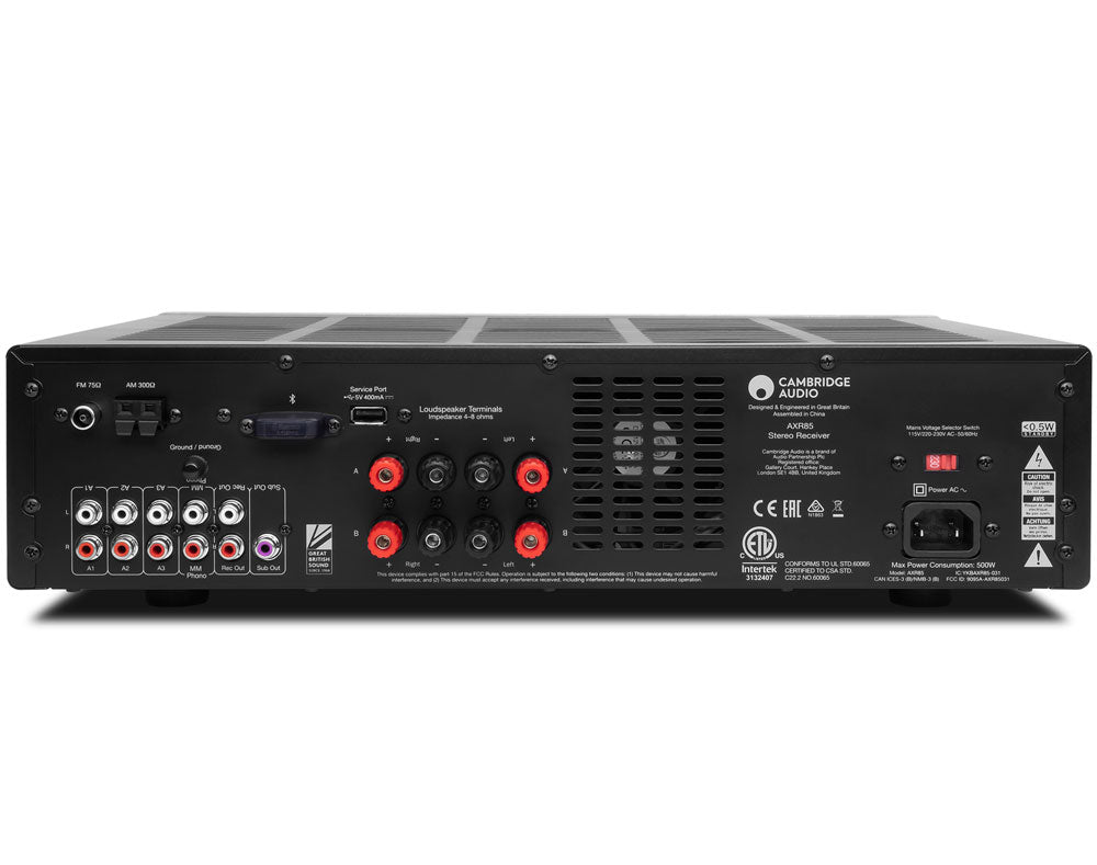 Cambridge Audio AXR85 Stereo FM/AM Receiver - Hi-Fi Audio System for Home Theater & Music Listening | Perfect for Vinyl, Streaming & Radio Enthusiasts