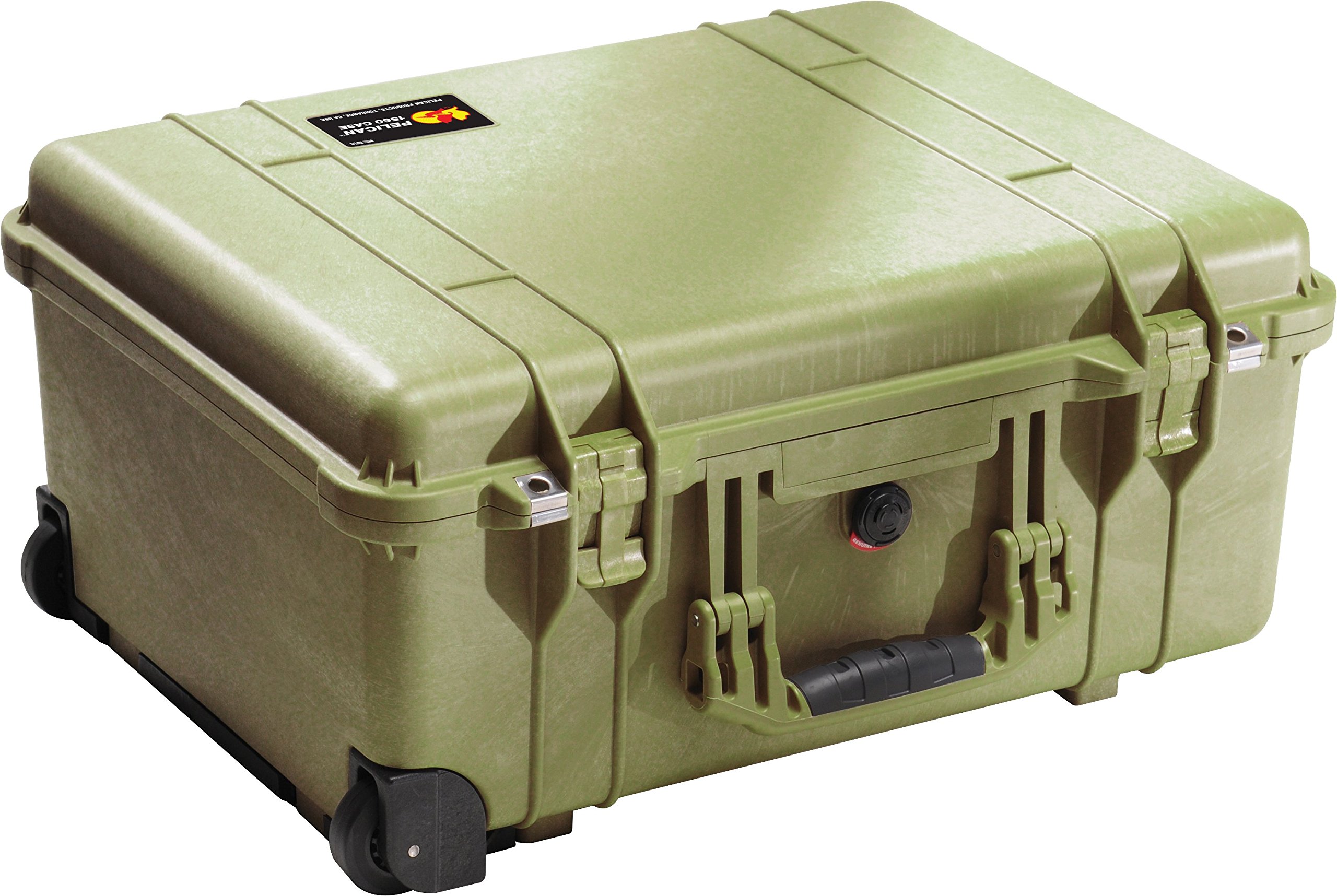 Pelican 1560 Waterproof Hard Case with Customizable Padded Dividers | OD Green | Shockproof & Dustproof Protective Case for Camera Gear, Electronics & Tools | Perfect for Travel, Outdoor Adventures & Professional Use