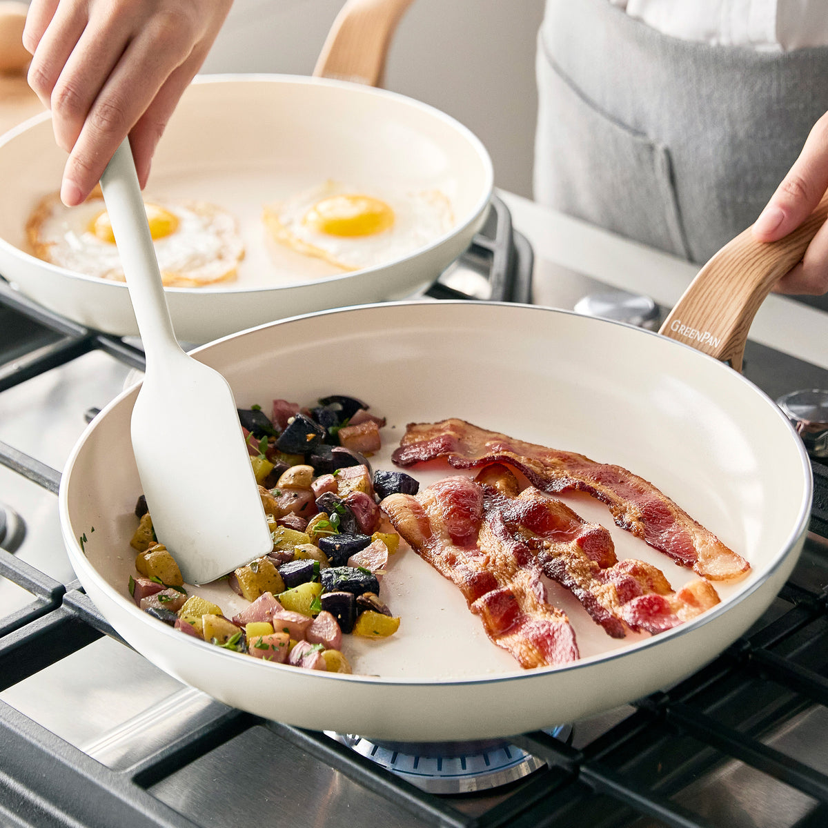 Premium 10-Piece Ceramic Nonstick Cookware Set - Eco-Friendly, Scratch-Resistant, PFOA-Free for Healthy Cooking | Perfect for Frying, Sautéing, Boiling & Everyday Meal Prep