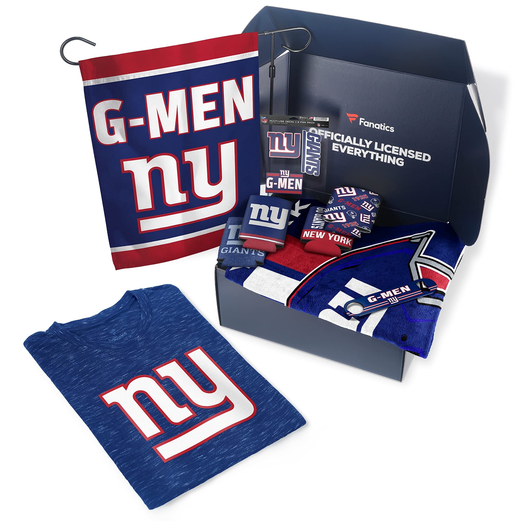 Fanatics NFL Pack Tailgate Game Day Essentials T-Shirt Gift Box - $107+ Value - Perfect for Football Parties, Gifts & Fan Gear Collection