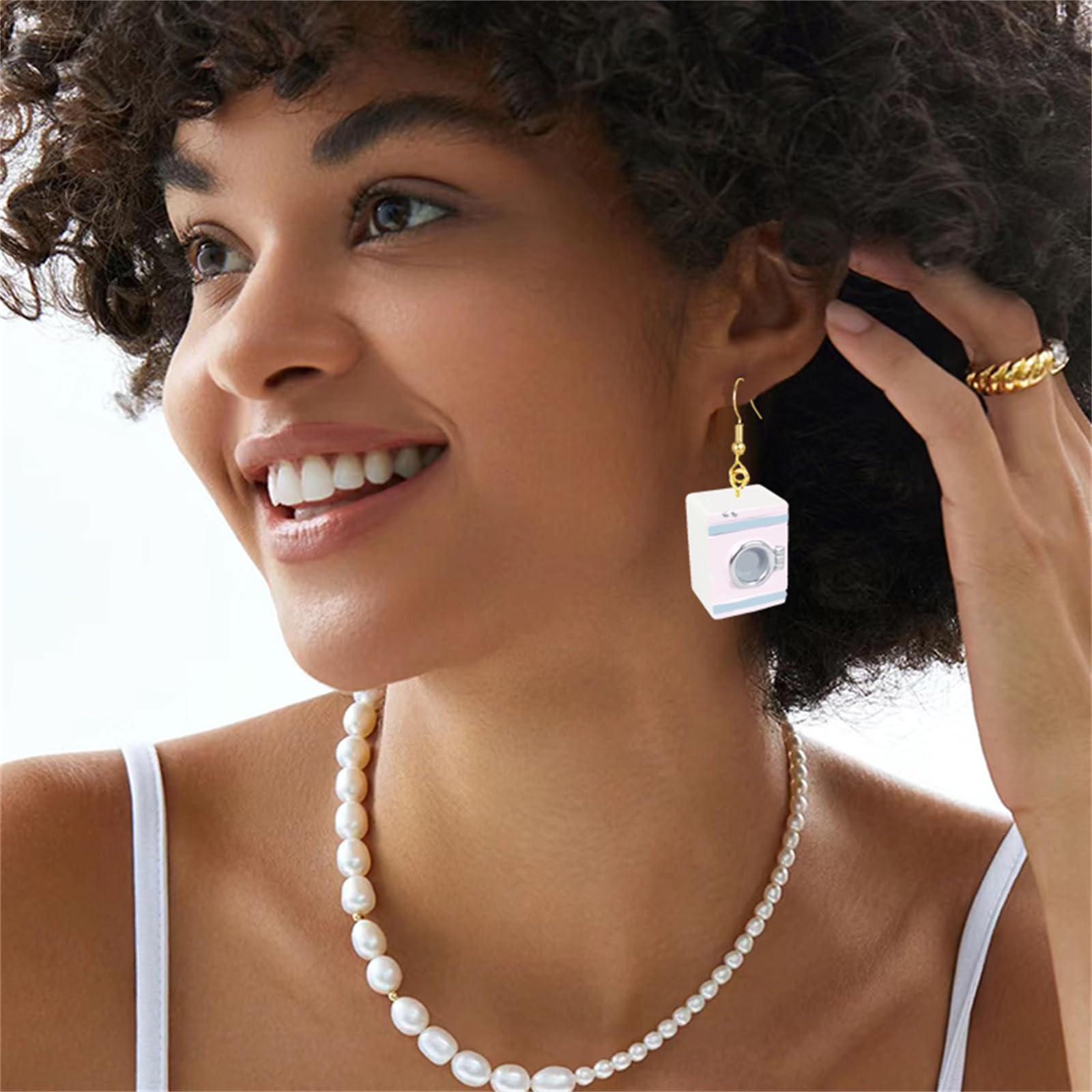 Funny and Unique Acrylic Earrings for Women - Toilet, Bathtub, Drinking Fountain, Washing Machine & Geometric Furniture Dangle Drop Jewelry - Perfect for Parties, Gifts and Everyday Fashion Accessories