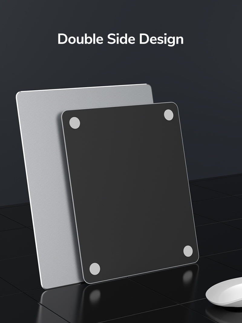 Premium Metal Aluminum Mouse Pad - Non-Slip Gaming & Office Desk Mat for PC, Laptop - Perfect for Work, Gaming & Home Office Setup