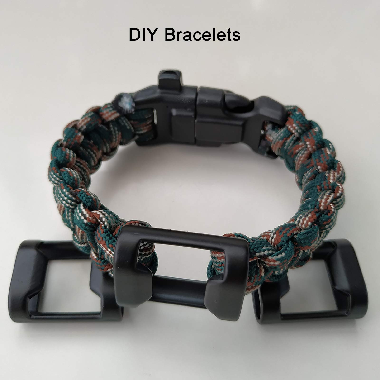 Paracord Bracelet with Alloy Bottle Opener - Durable Outdoor Accessory for Camping, Hiking & Survival Gear