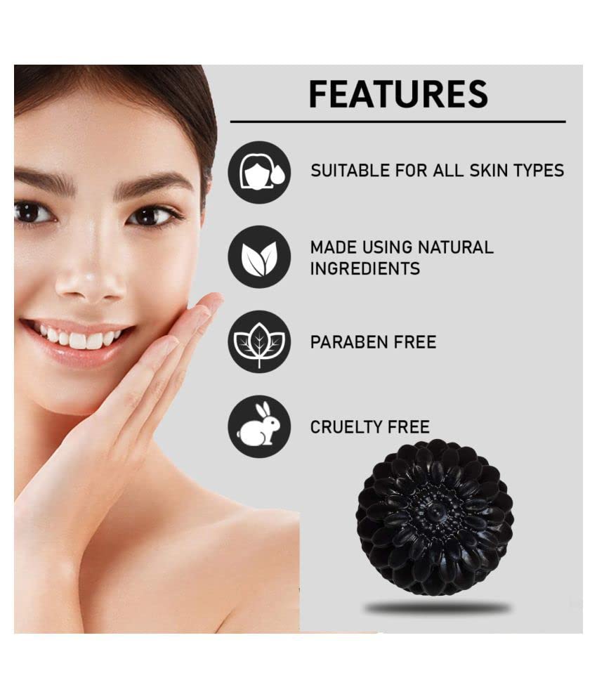 BADAHAIR® Activated Charcoal Soap for Acne, Blackheads & Wrinkle Reduction - Skin Brightening & Clarifying Facial Cleanser (5-Pack) | Perfect for Daily Skincare Routine & Sensitive Skin Care