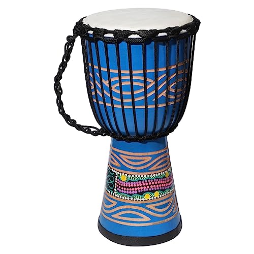 8'' Blue Hand Painted