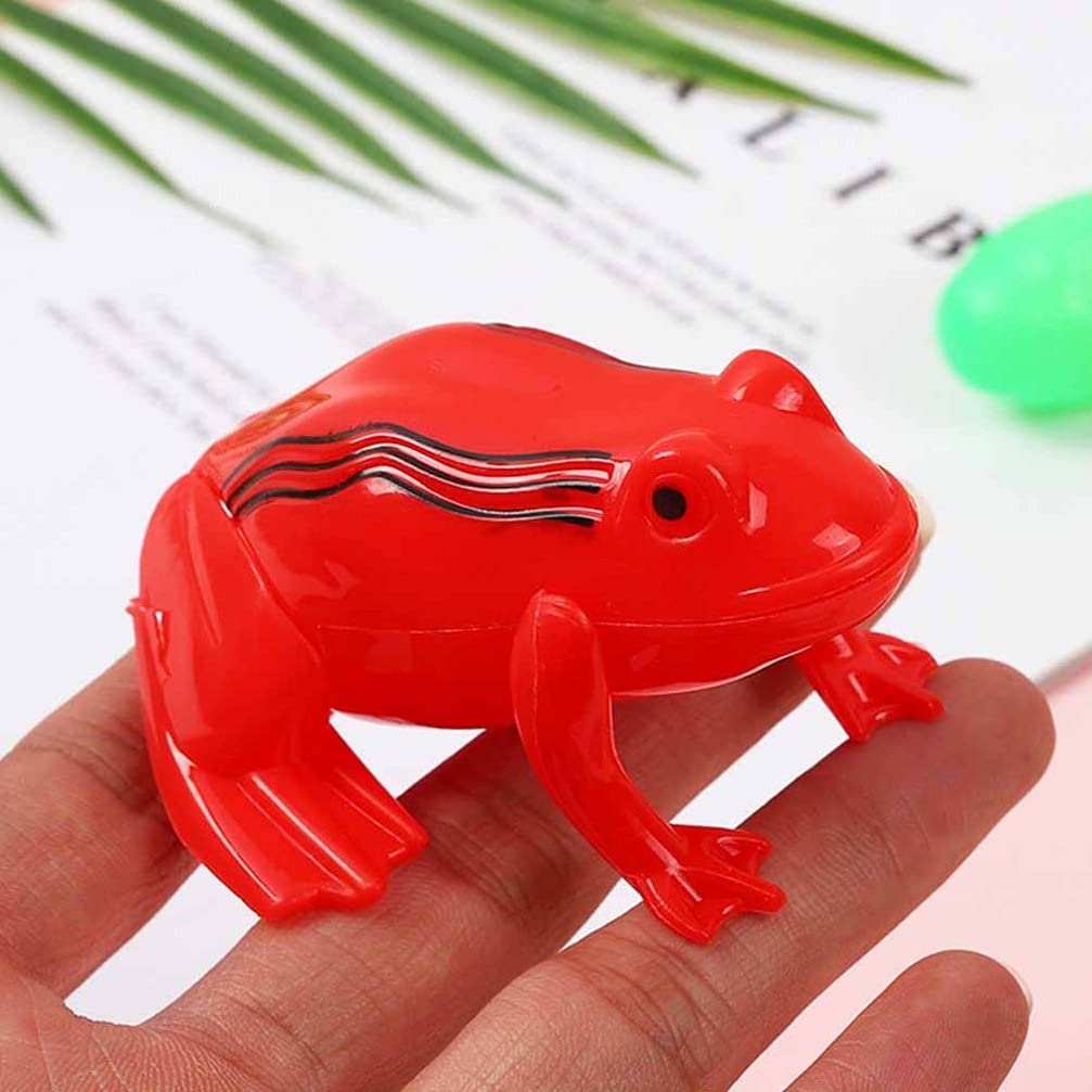 NUOBESTY 8pcs Jumping Frog Toys - Plastic Mini Hopping Horse Toys for Kids - Fun Outdoor & Indoor Play for Children - Perfect for Birthday Parties, Classroom Rewards & Backyard Games