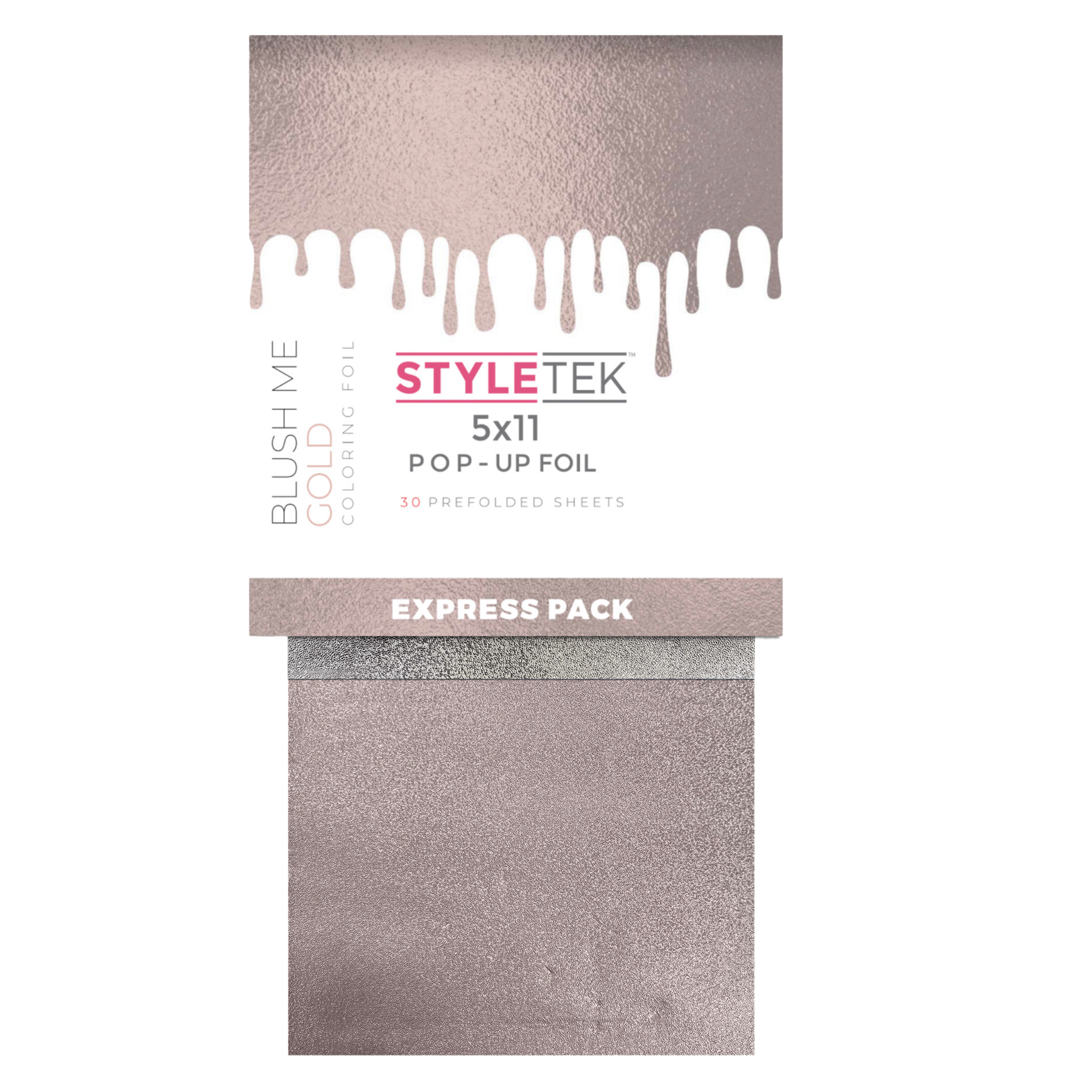 StyleTek 5x11 Inch Pre-Cut Pop Up Foil Sheets - Heavy Texture Gold (500 Count) for Gift Wrapping, Scrapbooking & DIY Crafts