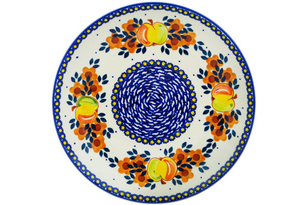 10-Piece Dinner Plate Set - Premium Quality Porcelain Apple Design - Perfect for Dining, Entertaining & Home Decor