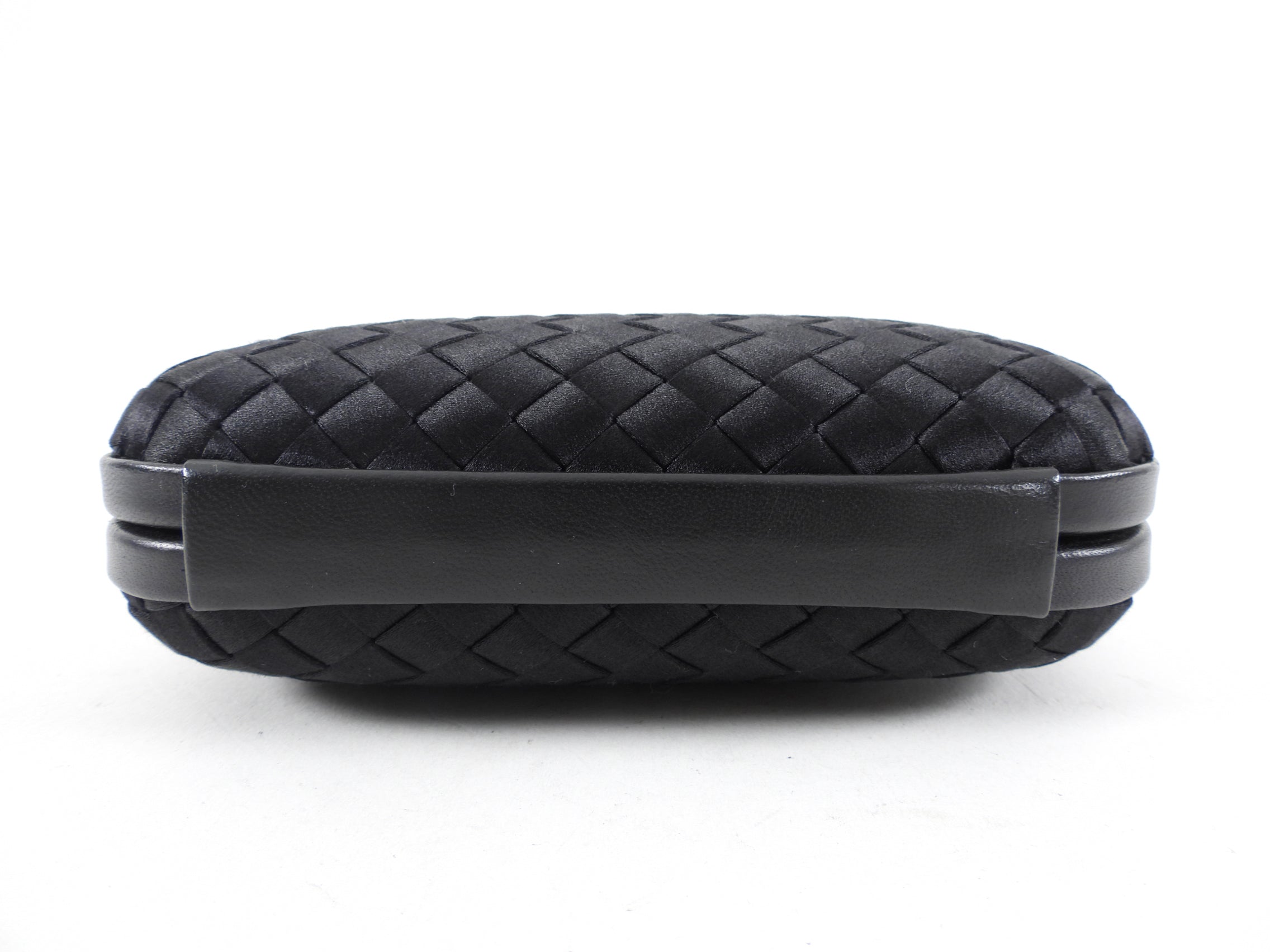 Bottega Veneta Small Black Knot Evening Clutch Bag for Women - Elegant Handbag for Parties, Weddings & Special Occasions