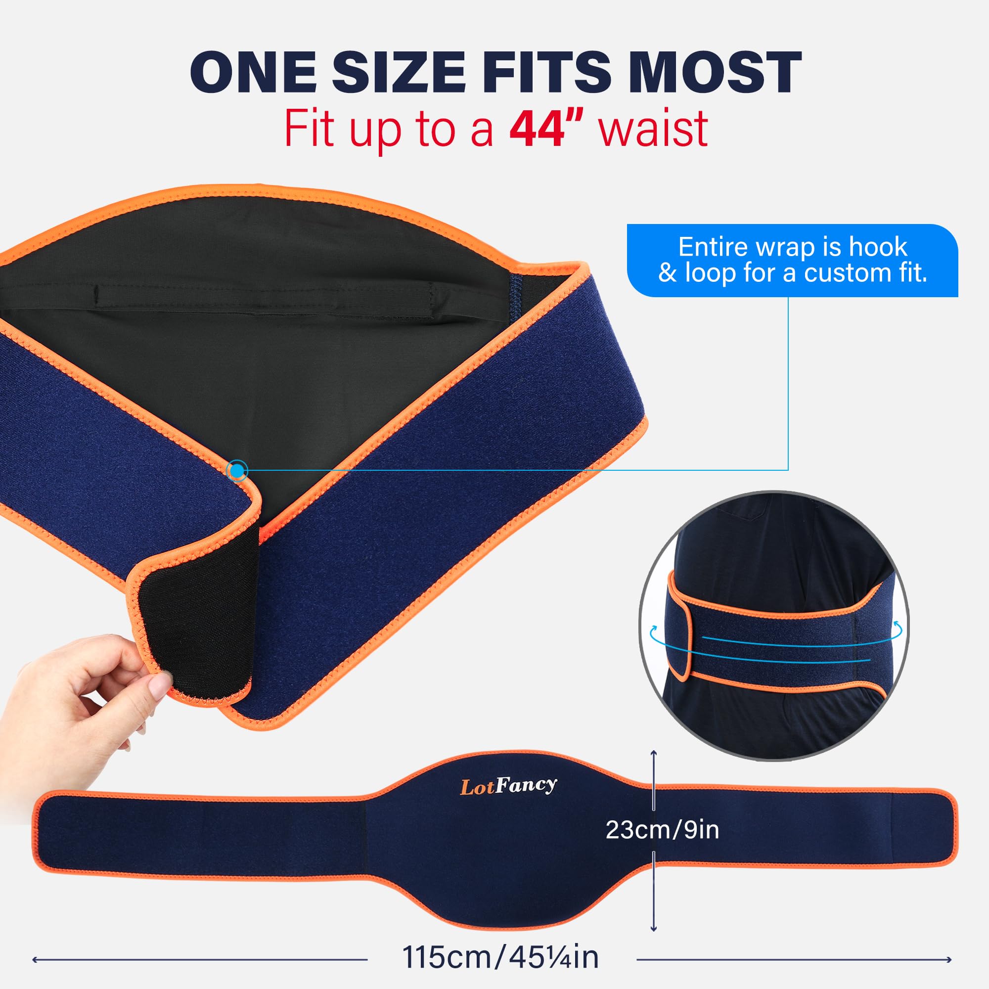 LotFancy Reusable Hot & Cold Therapy Gel Packs (2-Pack) for Back, Hip, Waist & Leg Pain Relief - FSA/HSA Eligible Heating & Cooling Compress for Injury Recovery, Post-Workout & Chronic Pain Management