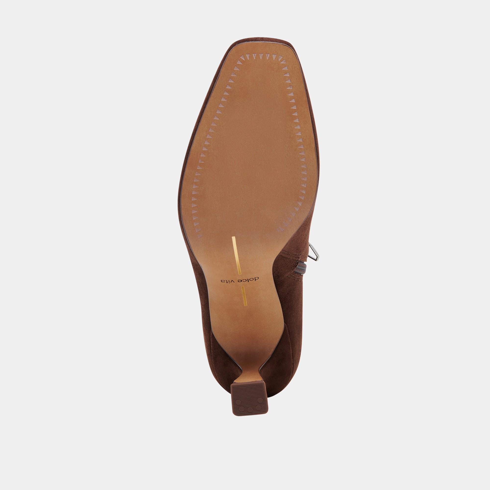 Glamor Wide Calf Boots for Women - DK Brown Stella Suede Ankle Boots - Comfortable & Stylish for Fall, Winter & Casual Outfits