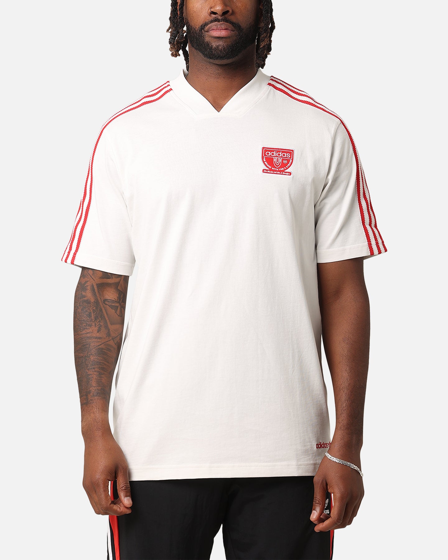 Adidas Graphic T-Shirt for Men - Soft Cotton Short Sleeve Tee - Cloud White - Casual Wear & Street Style Outfits