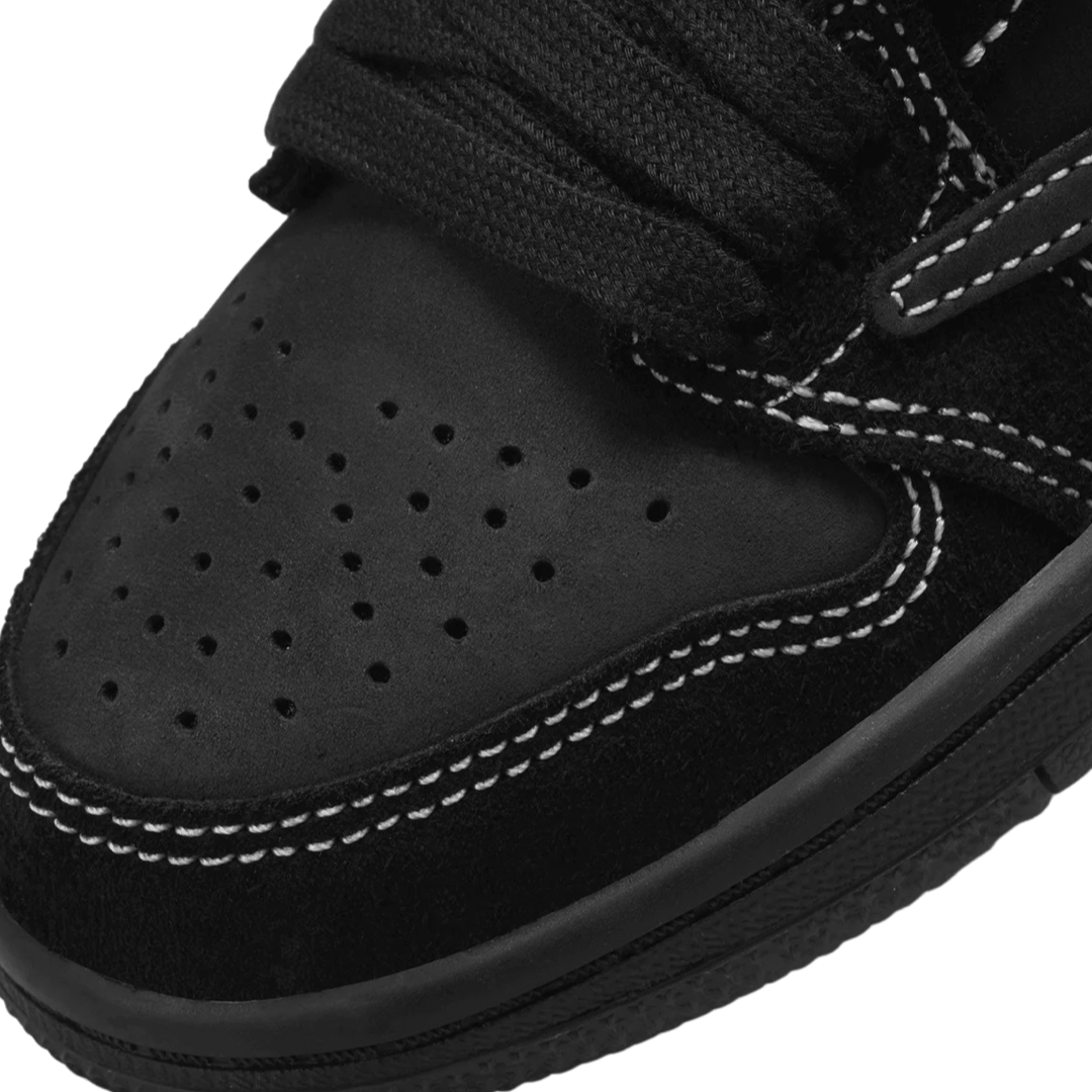 Air Jordan 1 Retro Low OG SP x Travis Scott Black Phantom Sneakers - Preschool Size - Limited Edition Basketball Shoes for Kids | Perfect for School, Playground & Casual Wear