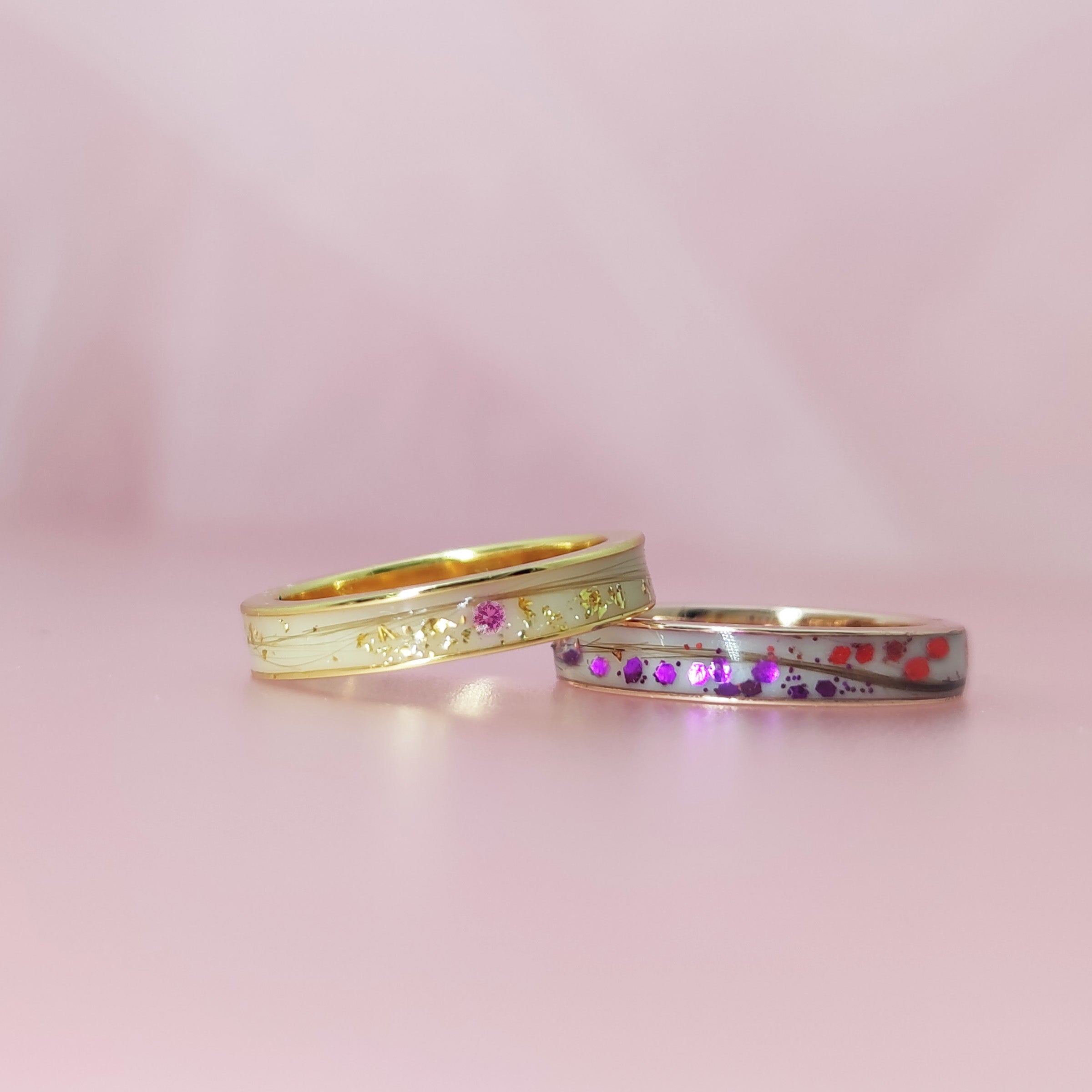 Eternal Bond Solid Gold Men's Ring 4mm Width - Perfect for Engraving Baby Hair & Breastmilk Keepsakes - Ideal for Fathers, New Dads & Cherished Memories