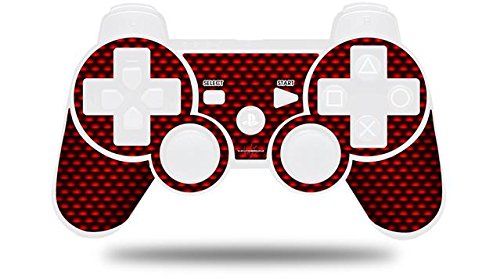 Sony PS3 Controller Decal Skin - Carbon Fiber Red Design (Controller Not Included) | Custom Gaming Accessory for Enhanced Grip & Style | Perfect for PS3 Gaming Sessions & Collectors