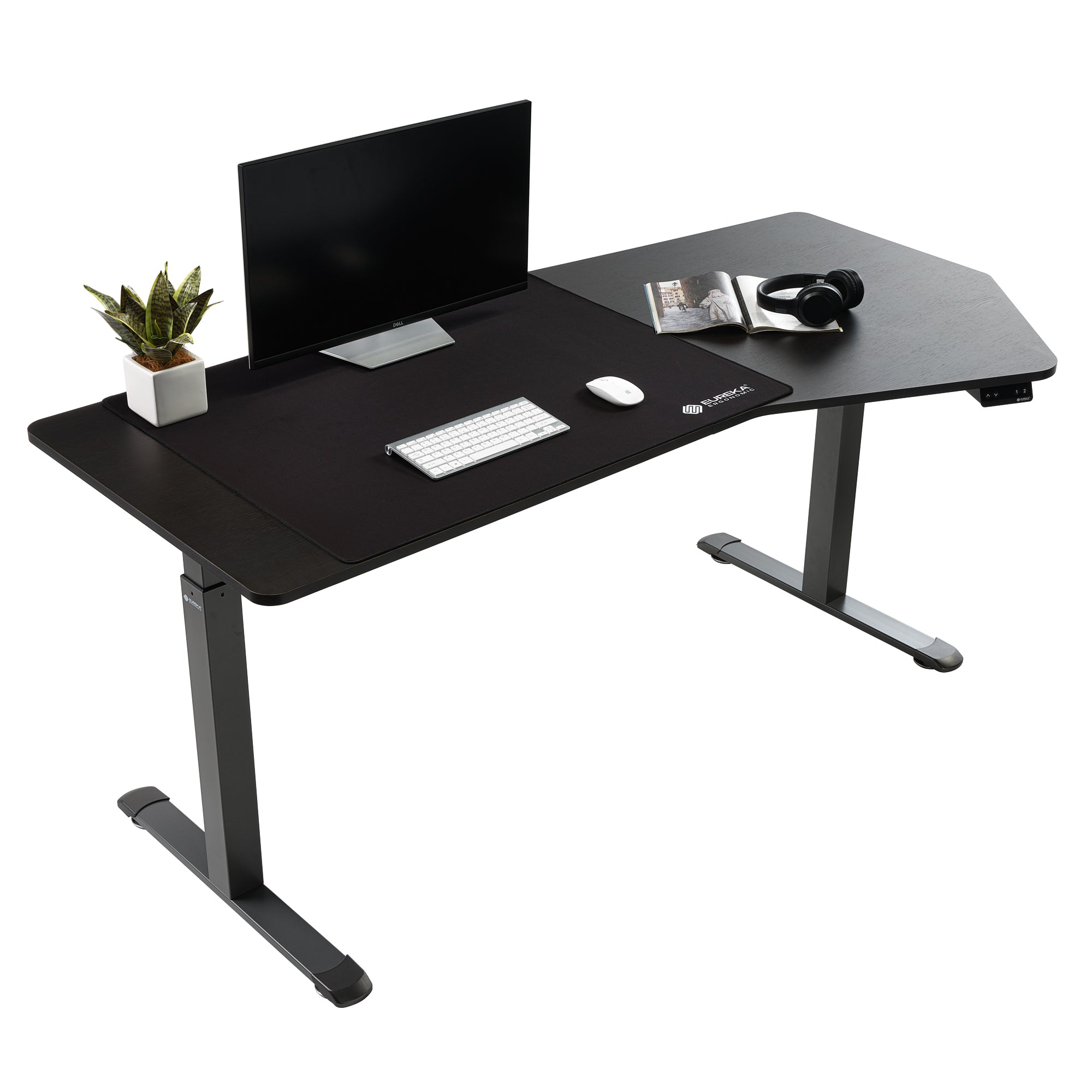 Ergonomic Standing Desk with Unique Design - 70x29 Inches Adjustable Height Computer Workstation for Home & Office Use - Perfect for Remote Work, Gaming, and Study Spaces