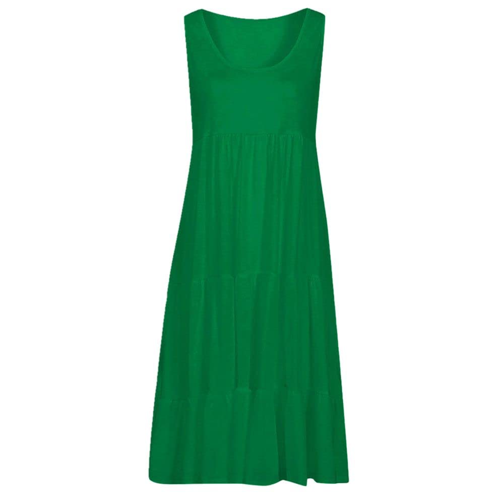 Women's Summer Sleeveless Casual Dress - Holiday Party & Beach Wear - Flowy Comfortable Sundress for Vacation, Wedding Guest, Date Night