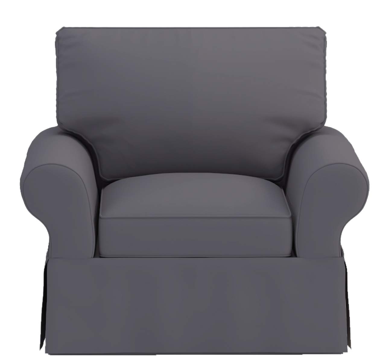 Premium Sofa Slipcover Replacement - Perfect Fit for Pottery Barn PB Basic Chair (39.5