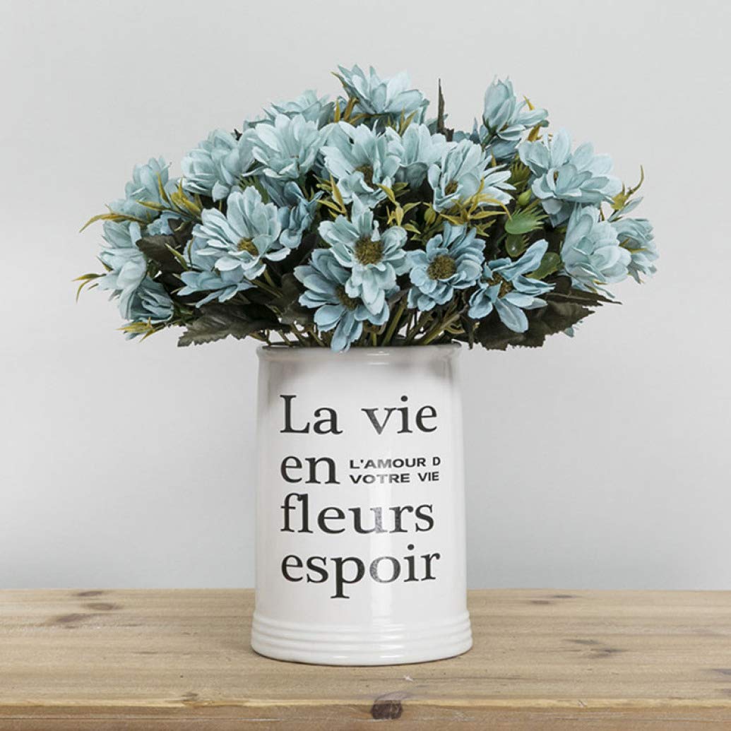 Artificial Daisy Flower Bouquet - Fake Daisy Flowers for Wedding, Bridal Party, Home Decor & Table Centerpiece | Perfect for Weddings, Parties, and Home Decoration
