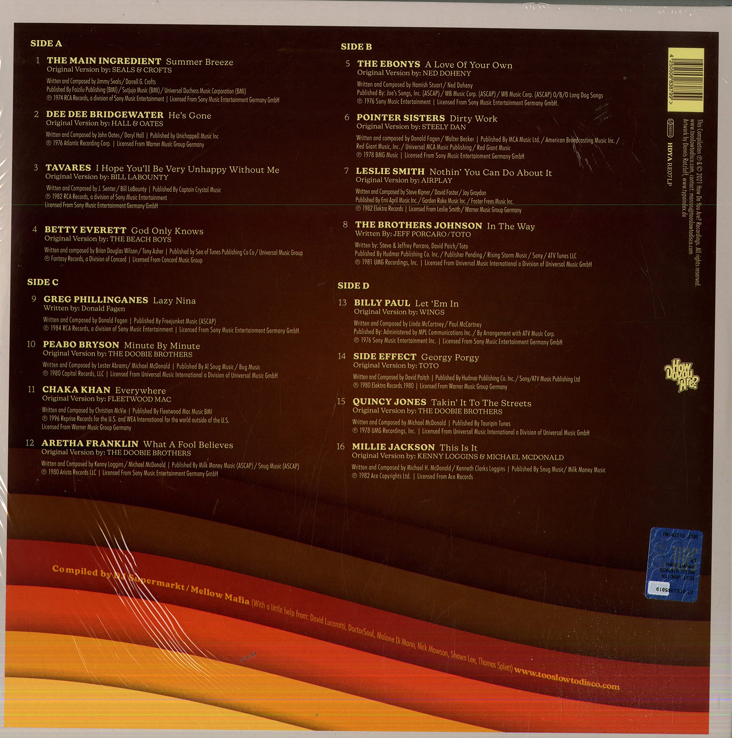 Too Slow To Disco Presents: Yacht Soul Covers - Smooth Soul Music for Relaxation, Dinner Parties & Yacht Cruises
