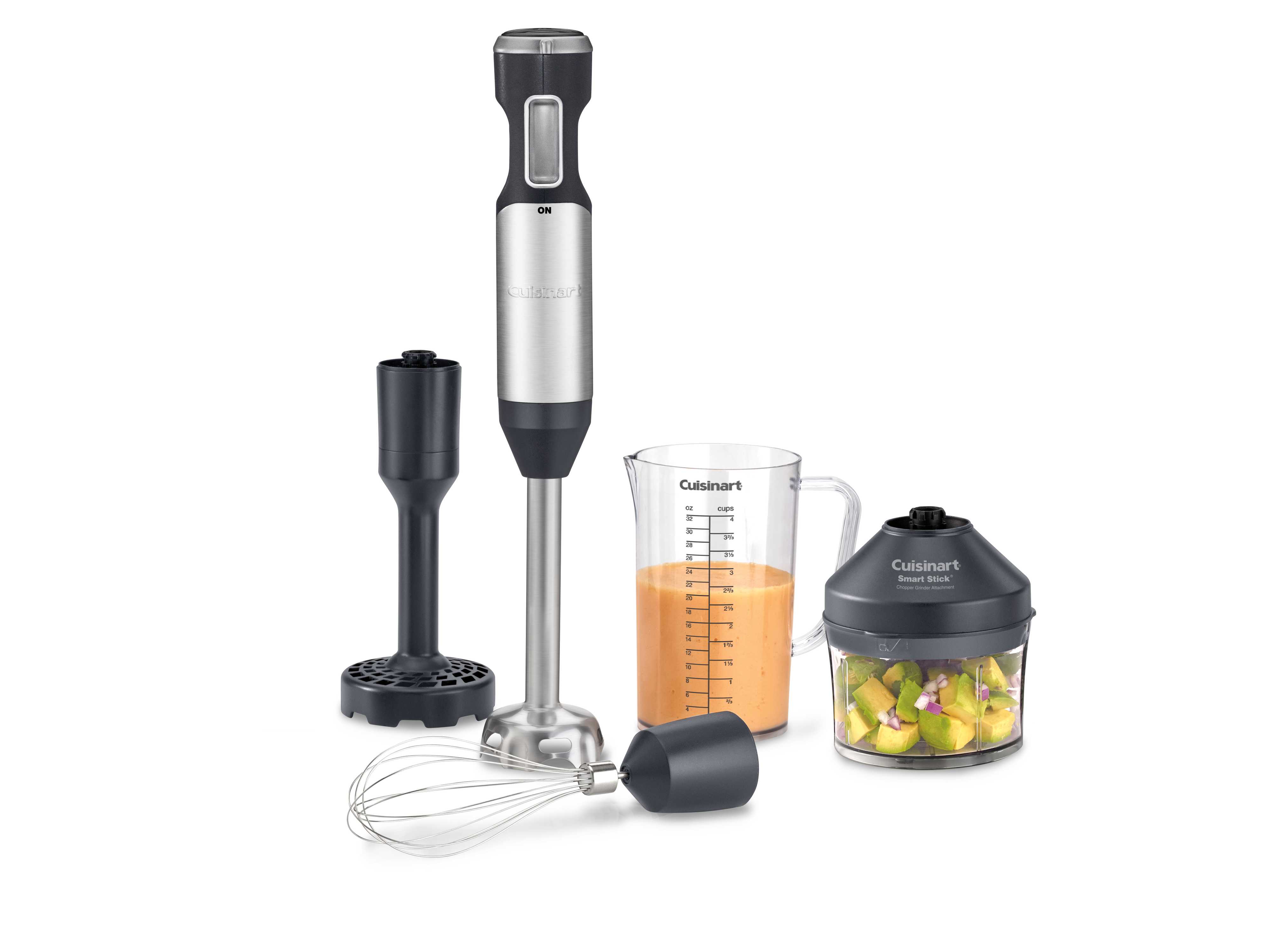 Cuisinart CSB 100HK Professional Hand Blender - Powerful Immersion Blender for Smoothies, Soups, Sauces & Baby Food - 200 Watt Motor with Stainless Steel Blade - Perfect for Kitchen, Camping & Small Spaces