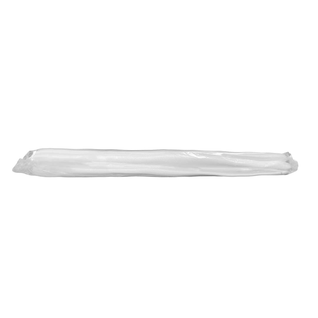 AMZ Medical Supply White Disposable Isolation Gown - Medium Size, Pack of 1 | 50 GSM Microporous Fabric with Sleeves, Elastic Wrist & Tie Back Closure | Ideal for Hospitals, Clinics & Home Healthcare Protection
