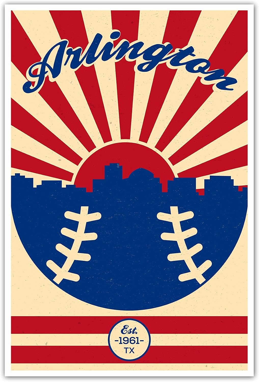 Vintage Baseball Poster 12x18 - Unframed Canvas Wall Art Print for Sports Decor, Man Cave, Bedroom & Home Decor | Premium Vintage Sports Poster for Baseball Fans & Collectors | Perfect for Game Rooms, Offices & Gifts