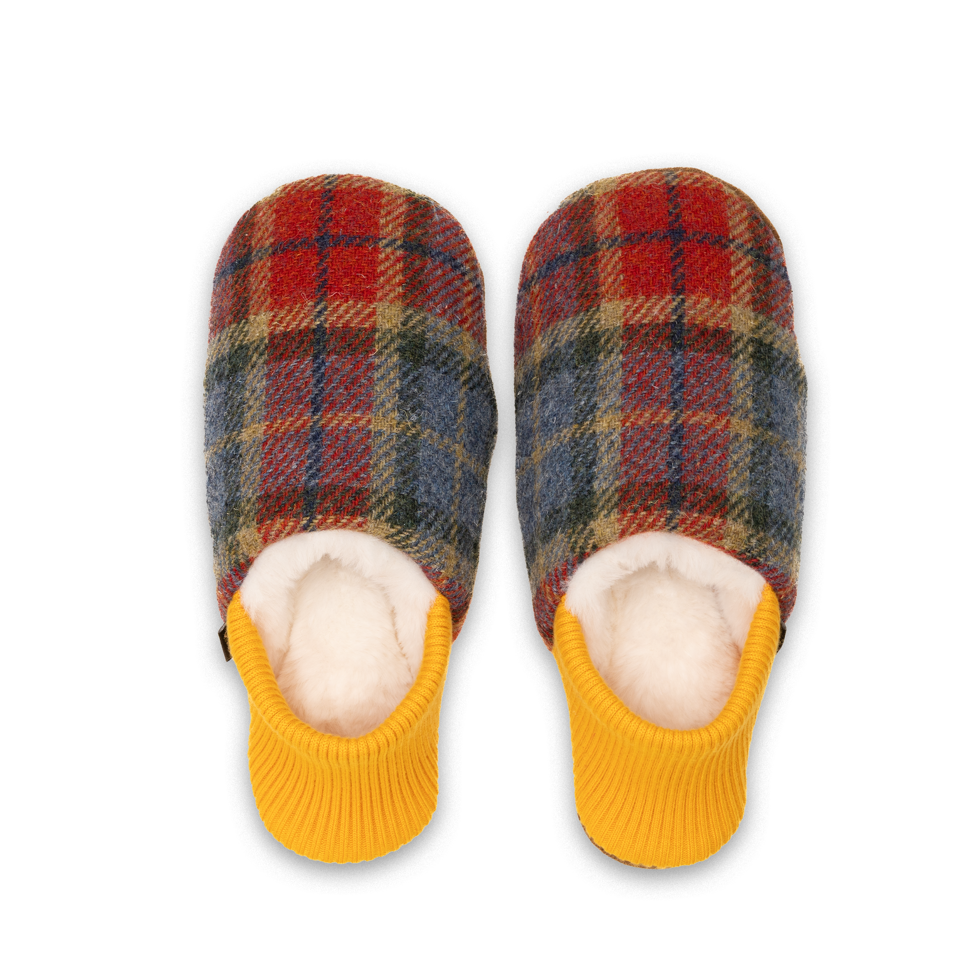 Finn Tweed House Shoes - Warm Fur Lined Indoor Slippers for Men & Women - Cozy Home Comfort for Winter & Relaxation