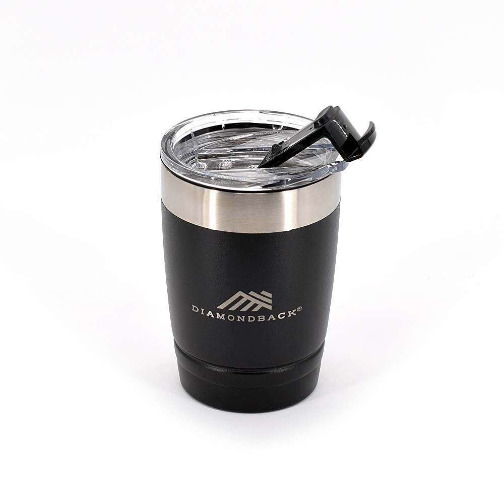 Diamondback DB 12oz Insulated Stainless Steel Tumbler with Lid - Perfect for Coffee, Tea & Cold Drinks at Home, Office or Travel
